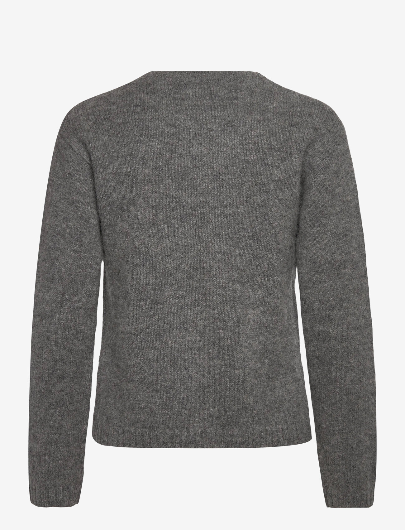 GANT - ALPACA BLEND C-NECK - striktrøjer - charcoal melange - 1
