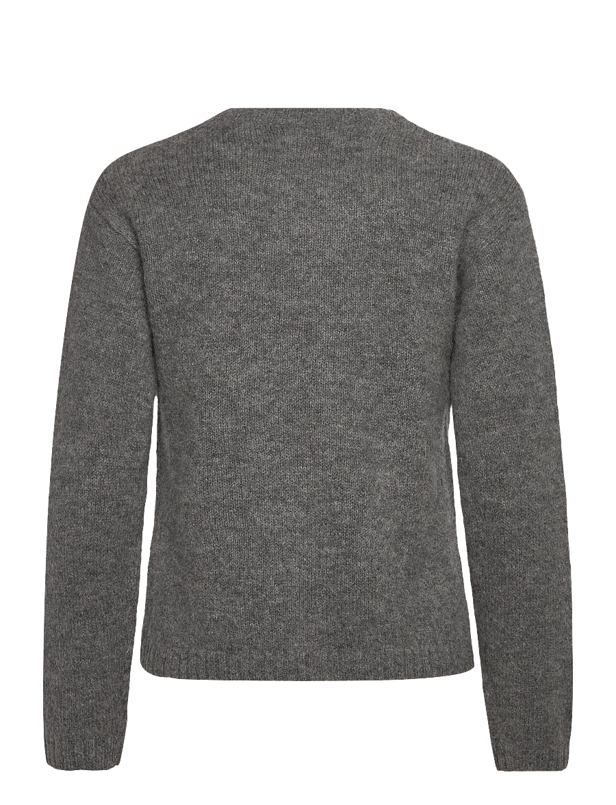 Gant - ALPACA BLEND C-NECK - stickade tröjor - charcoal melange - 1