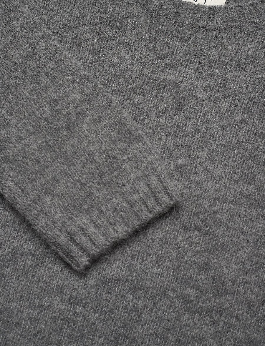 Gant - ALPACA BLEND C-NECK - stickade tröjor - charcoal melange - 2