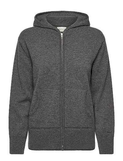 Superfine Lambswool Zip Hoodie - HæTtetrøJer