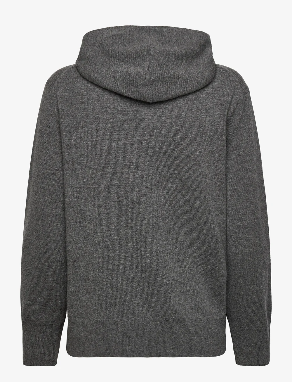 GANT - SUPERFINE LAMBSWOOL ZIP HOODIE - hættetrøjer - charcoal melange - 1