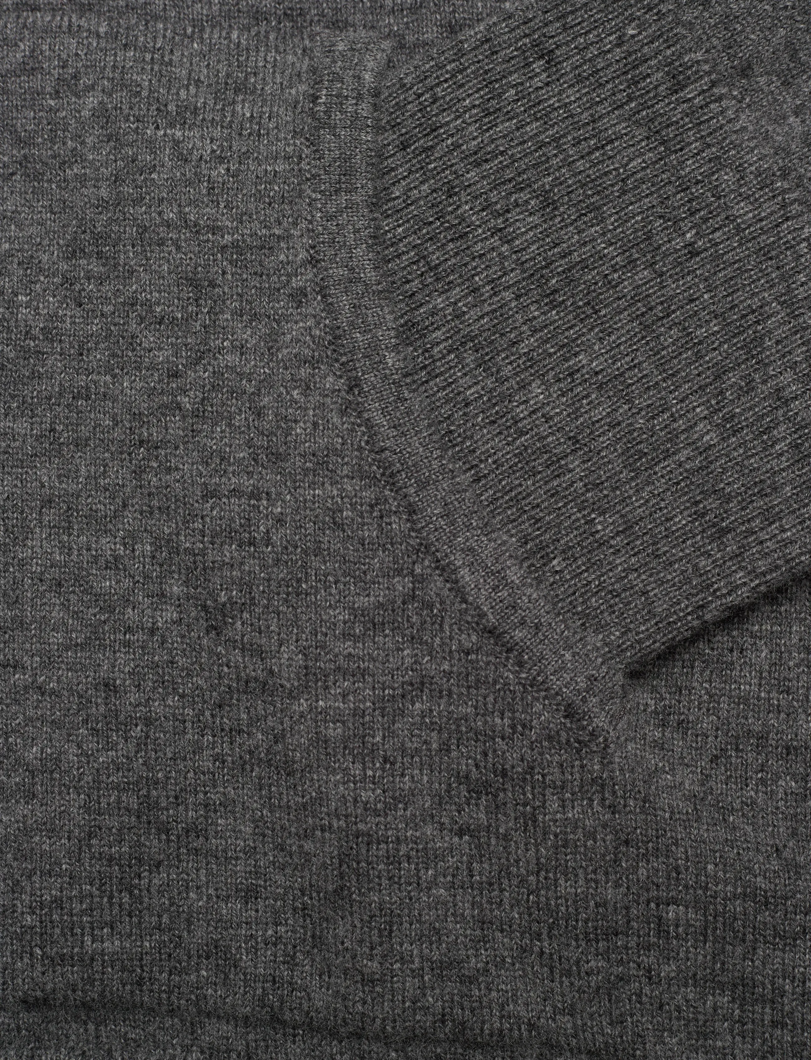 Gant - SUPERFINE LAMBSWOOL ZIP HOODIE - bluzy z kapturem - charcoal melange - 3