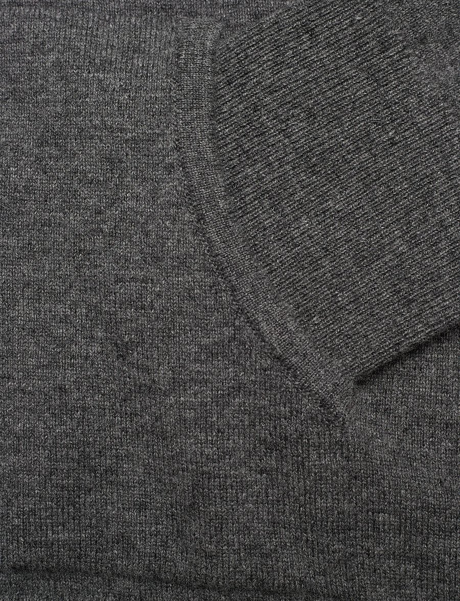 Gant - SUPERFINE LAMBSWOOL ZIP HOODIE - bluzy z kapturem - charcoal melange - 3