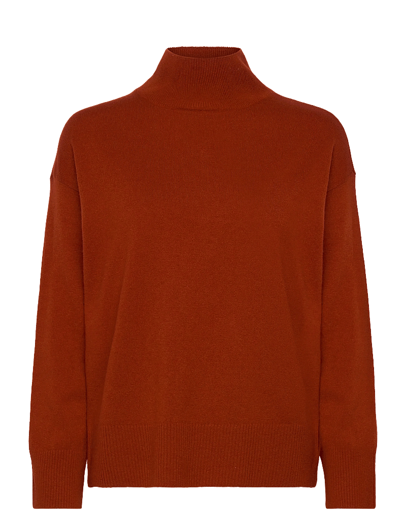 GANT - SUPERFINE LAMBSWOOL MOCK NECK - kõrge kaelusega kudumid - modern rust - 0