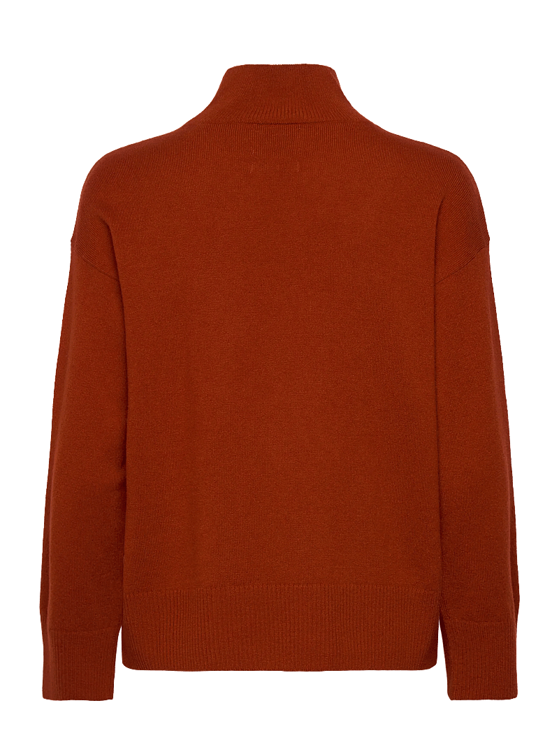GANT - SUPERFINE LAMBSWOOL MOCK NECK - kõrge kaelusega kudumid - modern rust - 1
