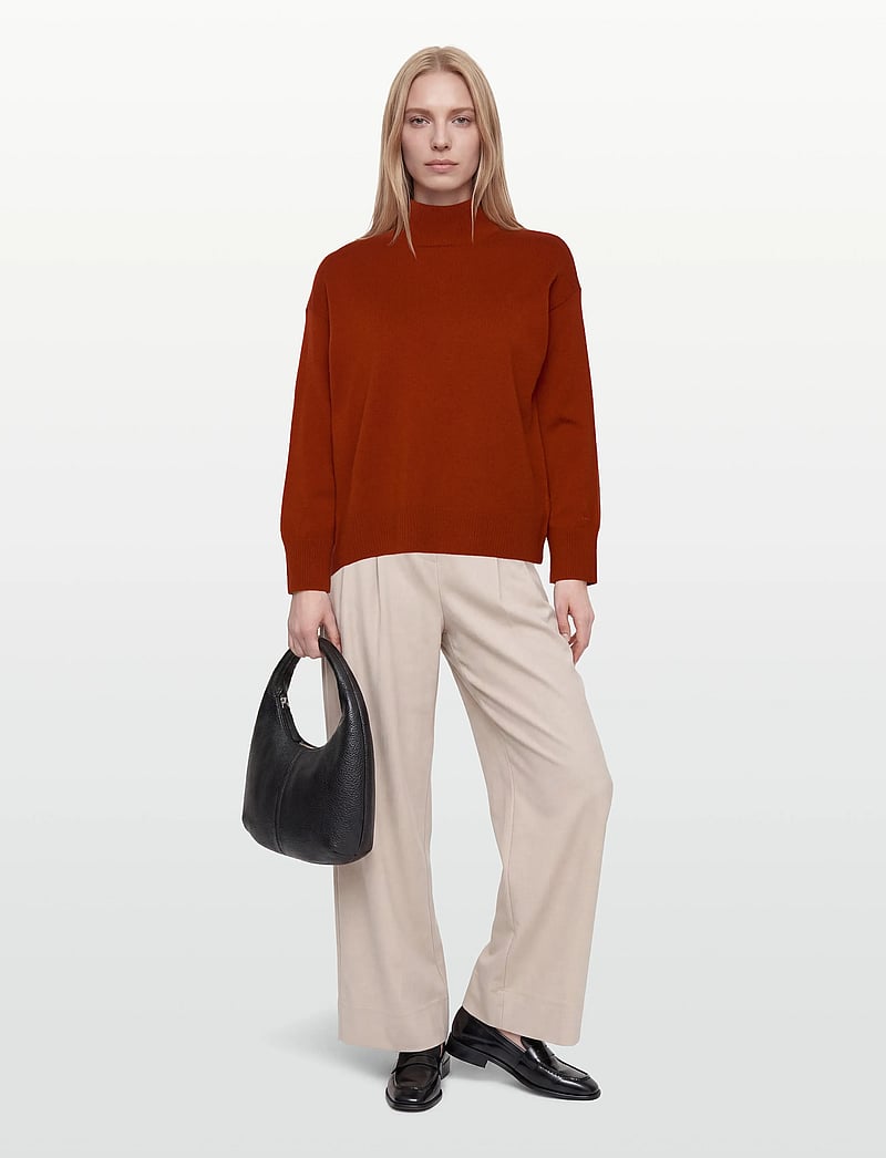 Gant - SUPERFINE LAMBSWOOL MOCK NECK - rollkragenpullover - modern rust - 0