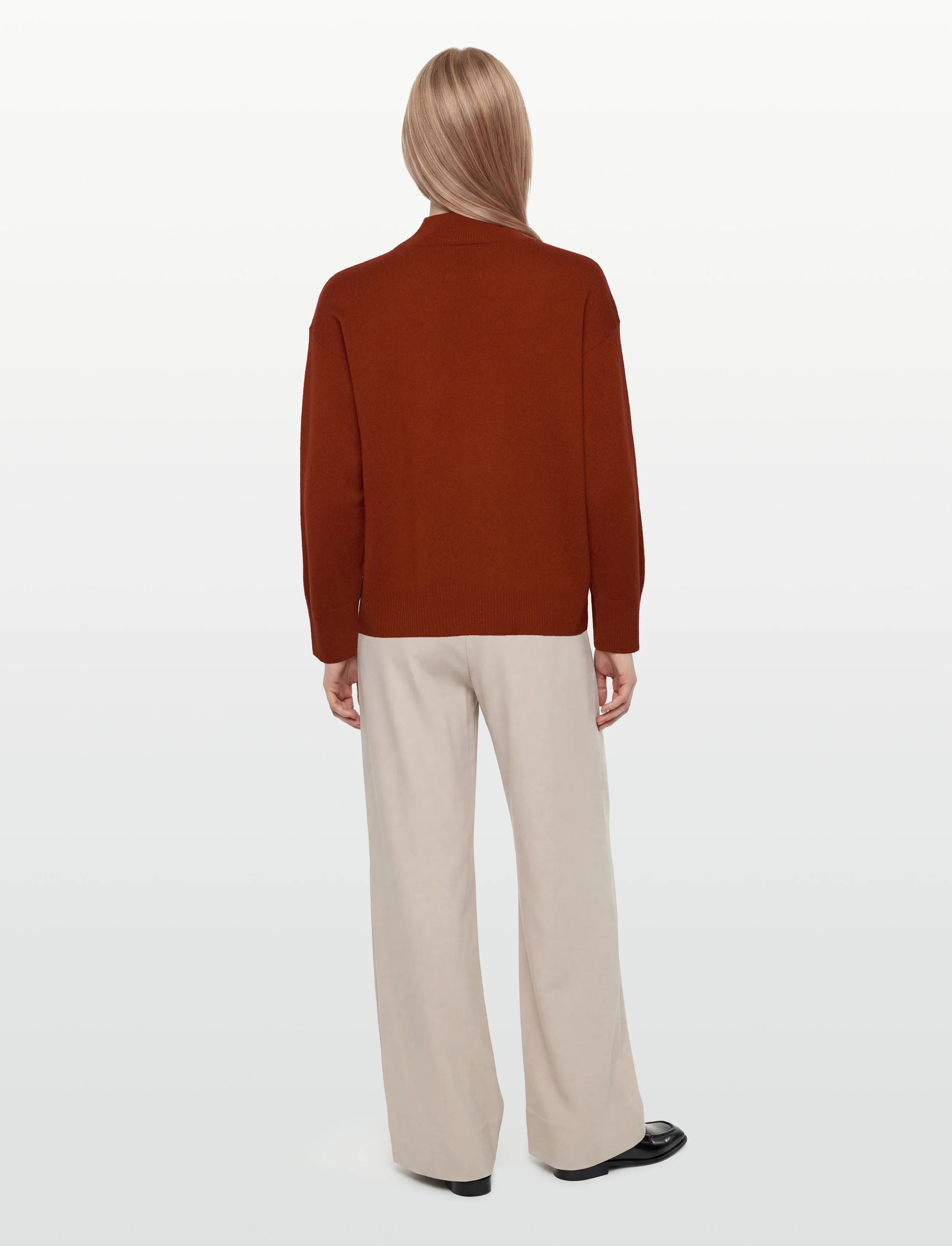 Gant - SUPERFINE LAMBSWOOL MOCK NECK - turtlenecks - modern rust - 4