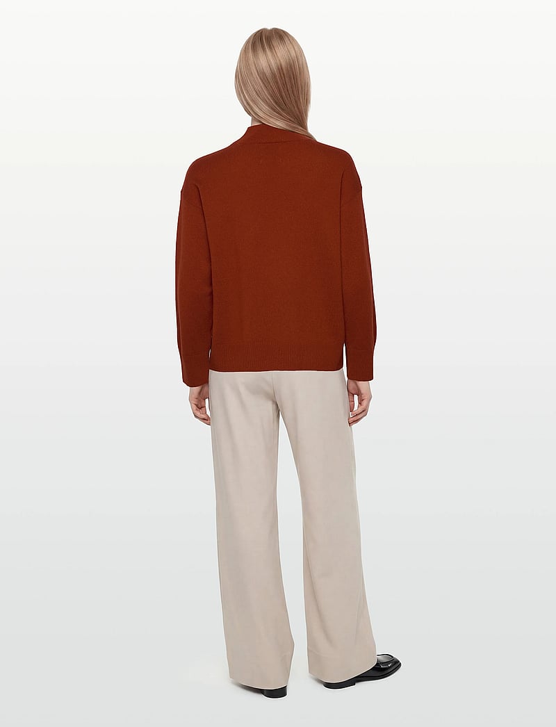 Gant - SUPERFINE LAMBSWOOL MOCK NECK - rollkragenpullover - modern rust - 4