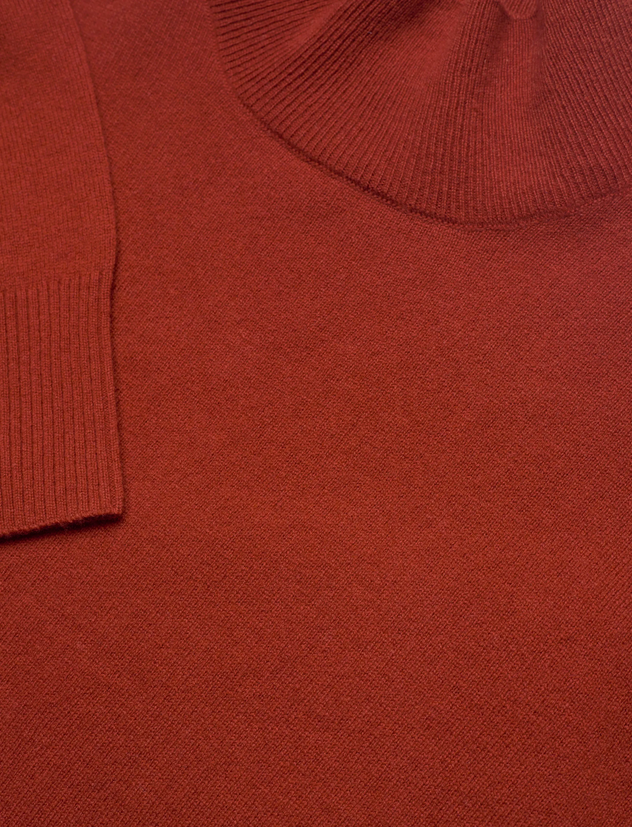 Gant - SUPERFINE LAMBSWOOL MOCK NECK - turtlenecks - modern rust - 5