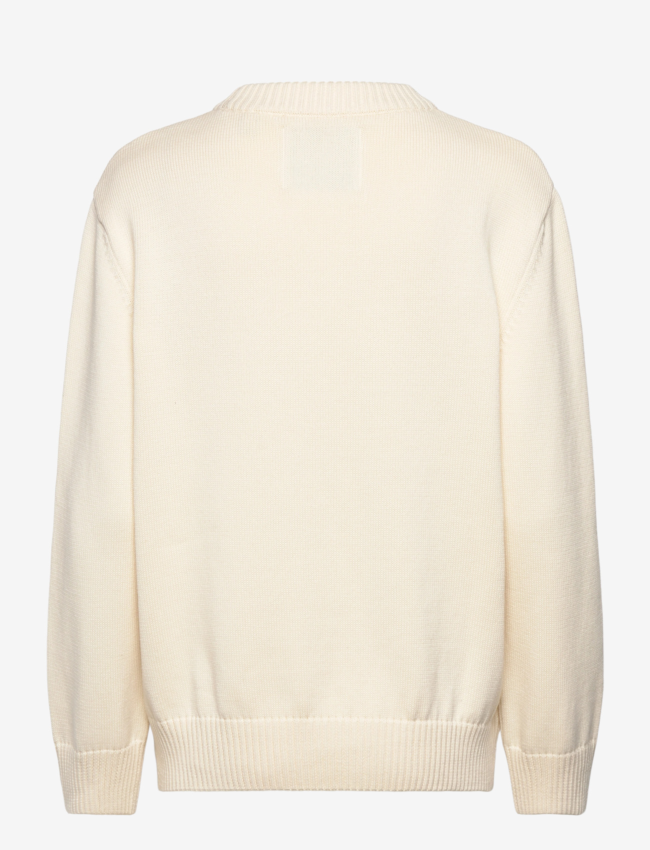 GANT - GRAPHIC COTTON C-NECK - stickade tröjor - cream - 1
