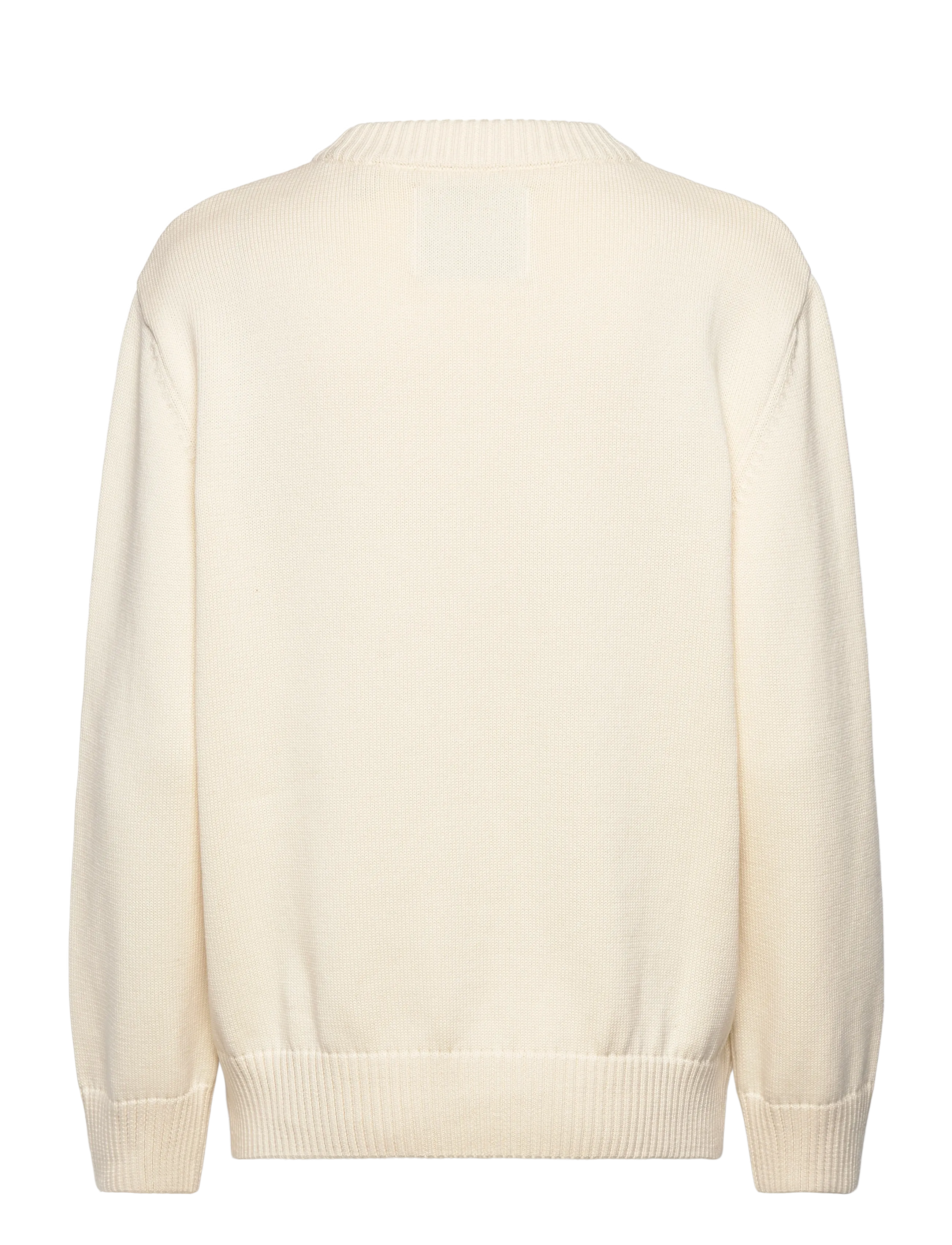 Gant - GRAPHIC COTTON C-NECK - pullover - cream - 1