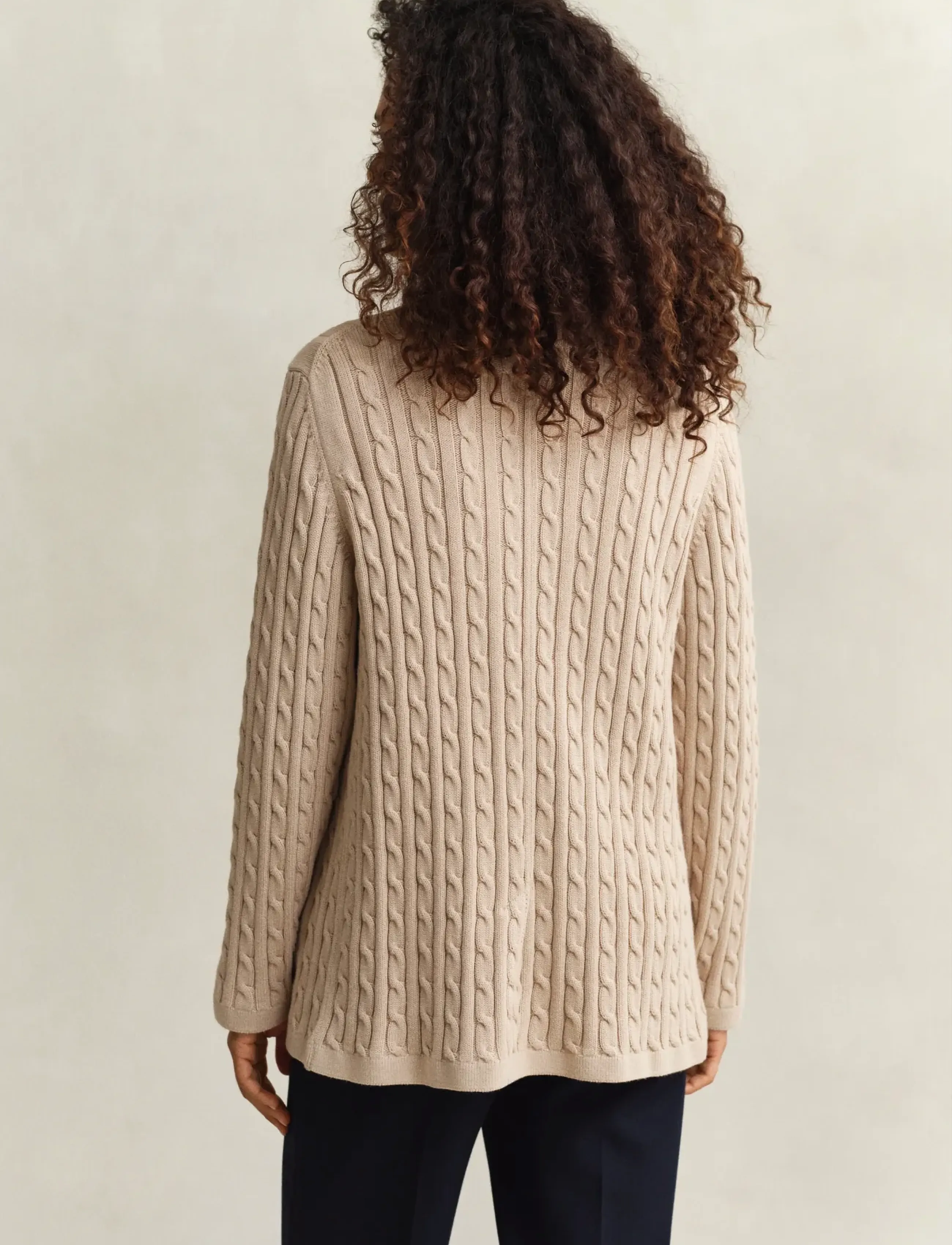Gant - CABLE KNIT CLUB BLAZER - oat beige - 2