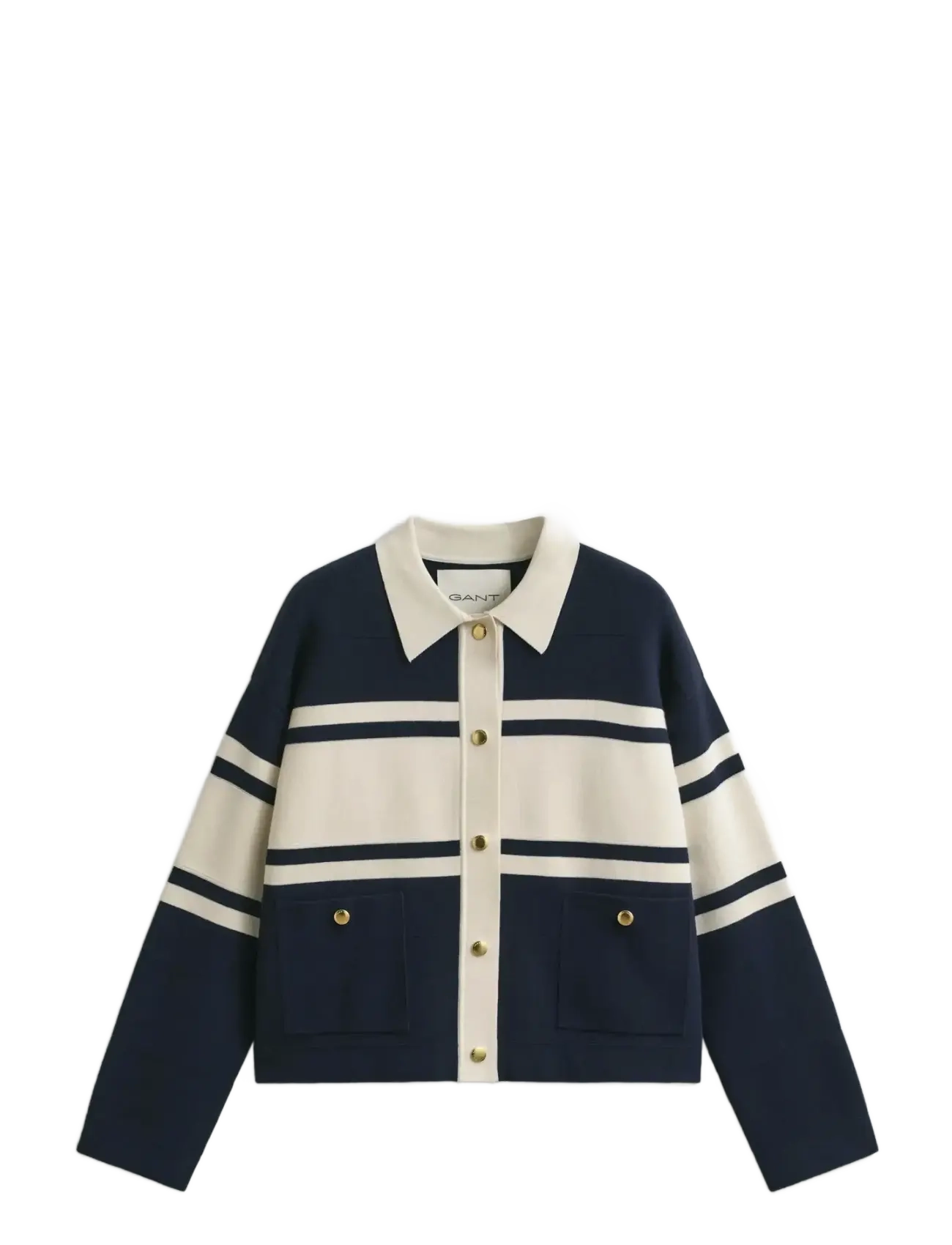 COLOR BLOCKED CARDIGAN - EVENING BLUE