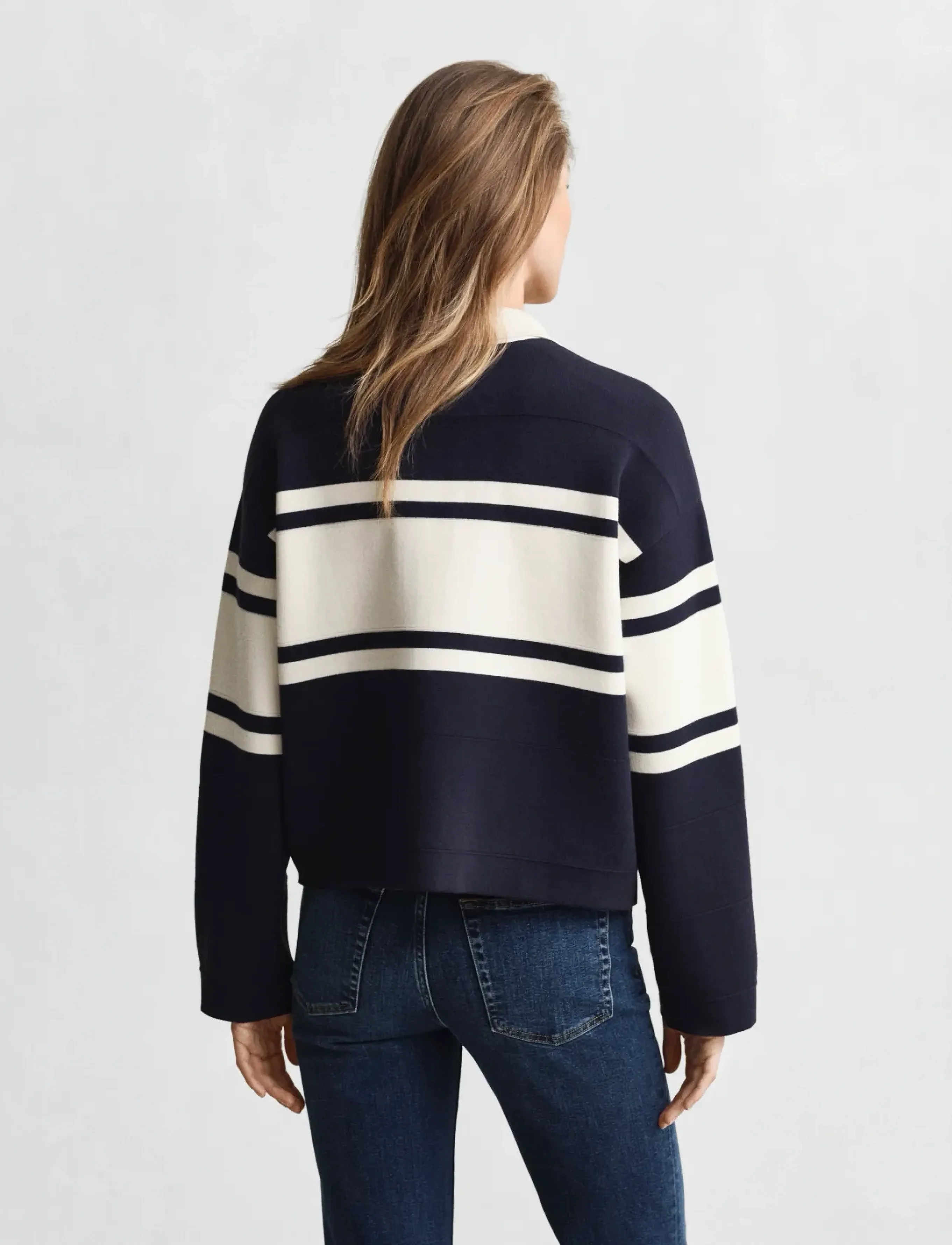 Gant - COLOR BLOCKED CARDIGAN - boucles - evening blue - 2