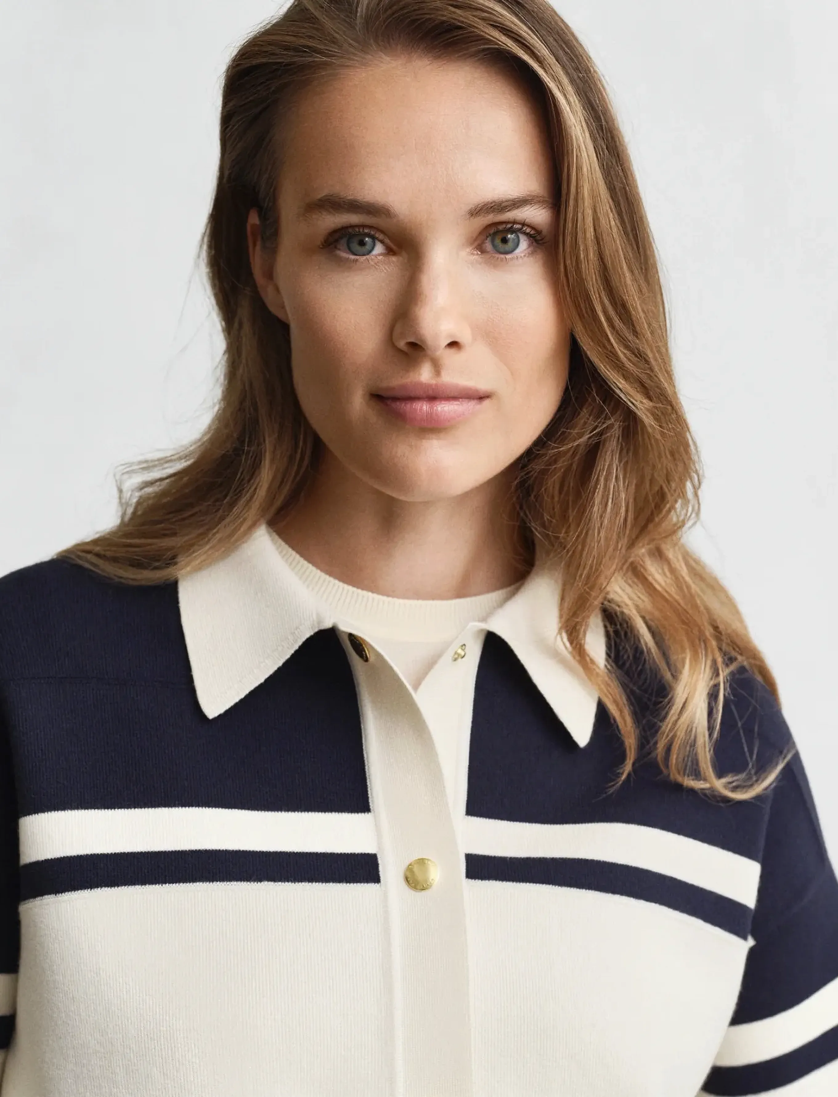 Gant - COLOR BLOCKED CARDIGAN - boucles - evening blue - 3