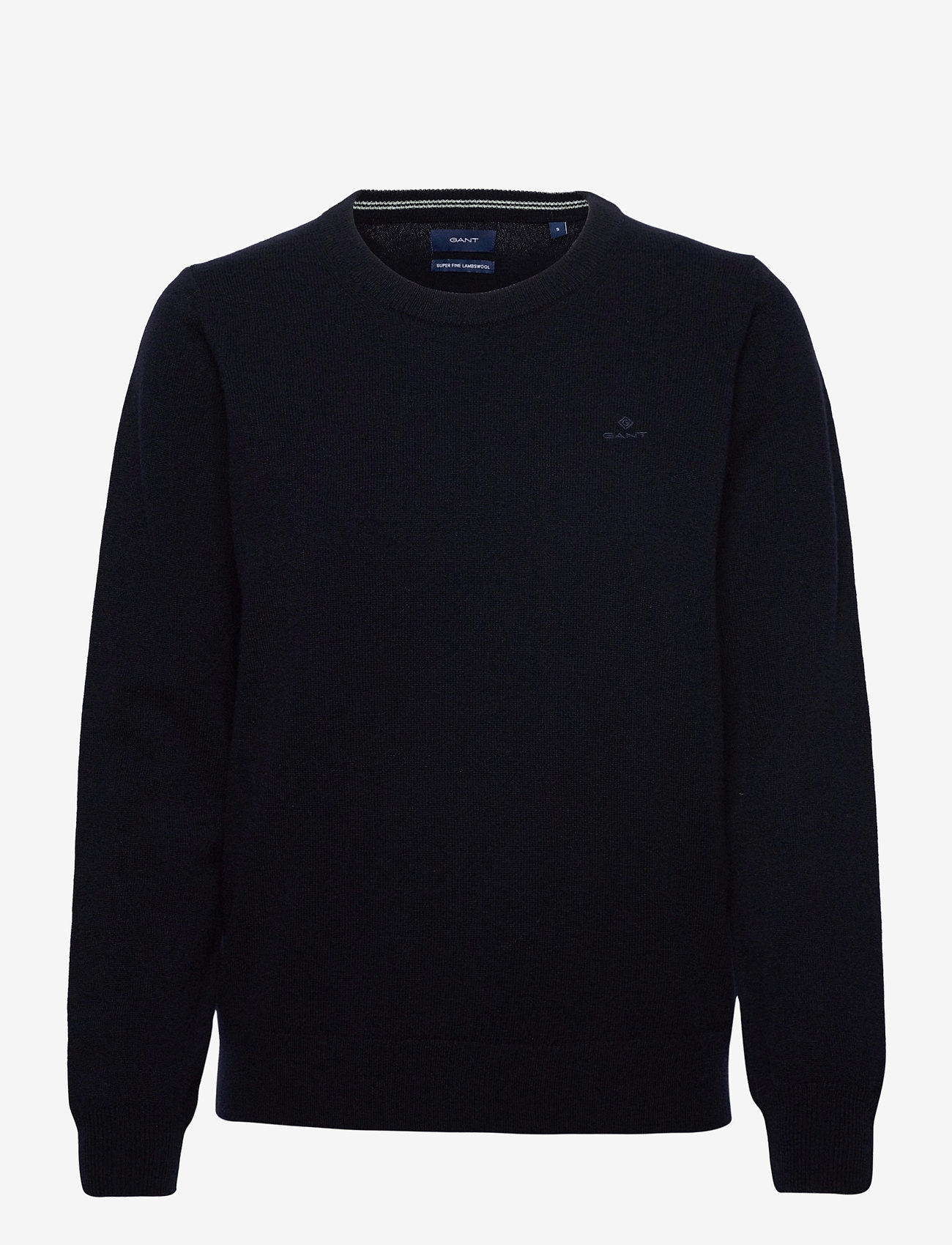 GANT - SUPERFINE LAMBSWOOL CREW - evening blue - 0