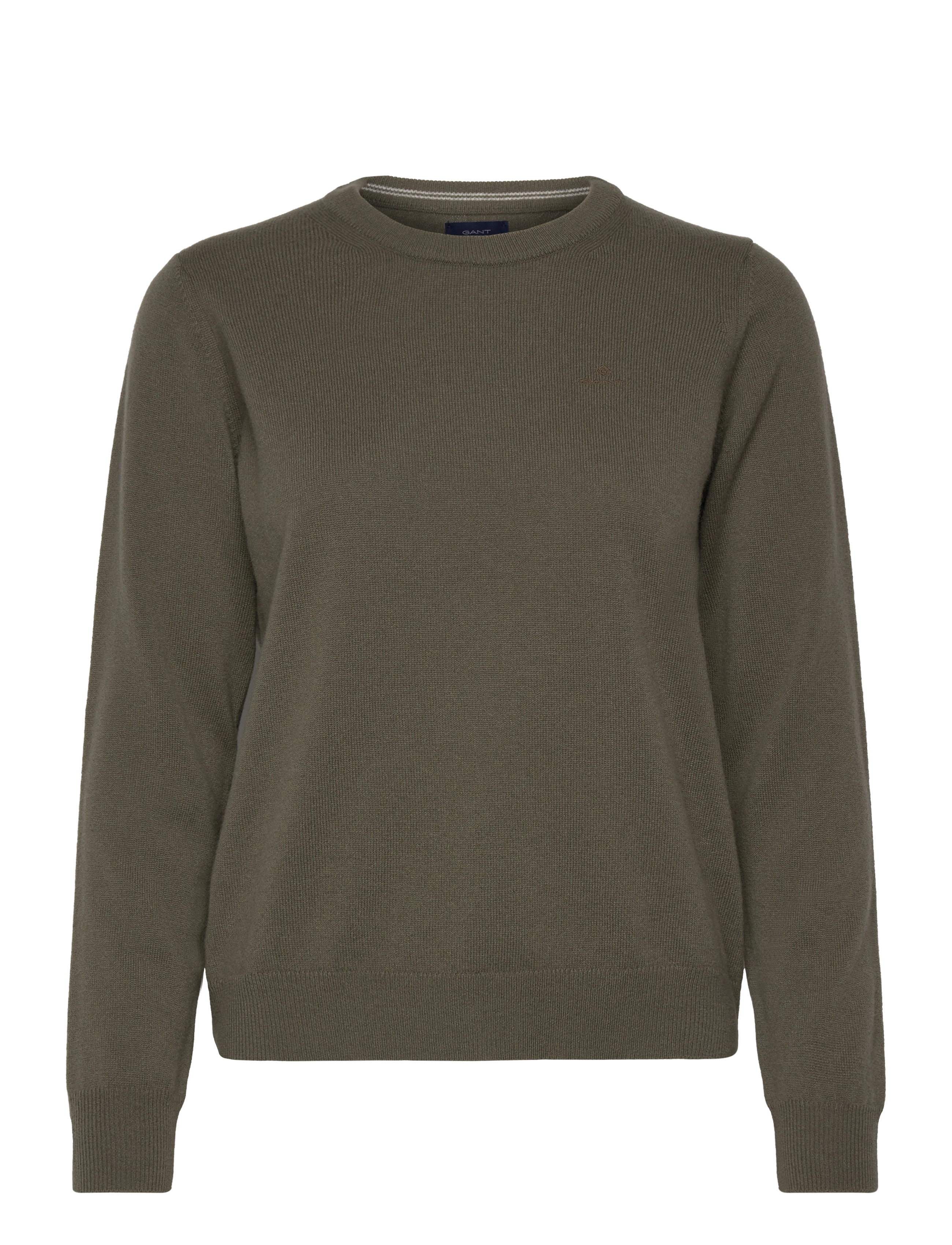 SUPERFINE LAMBSWOOL CREW - HUNTER GREEN