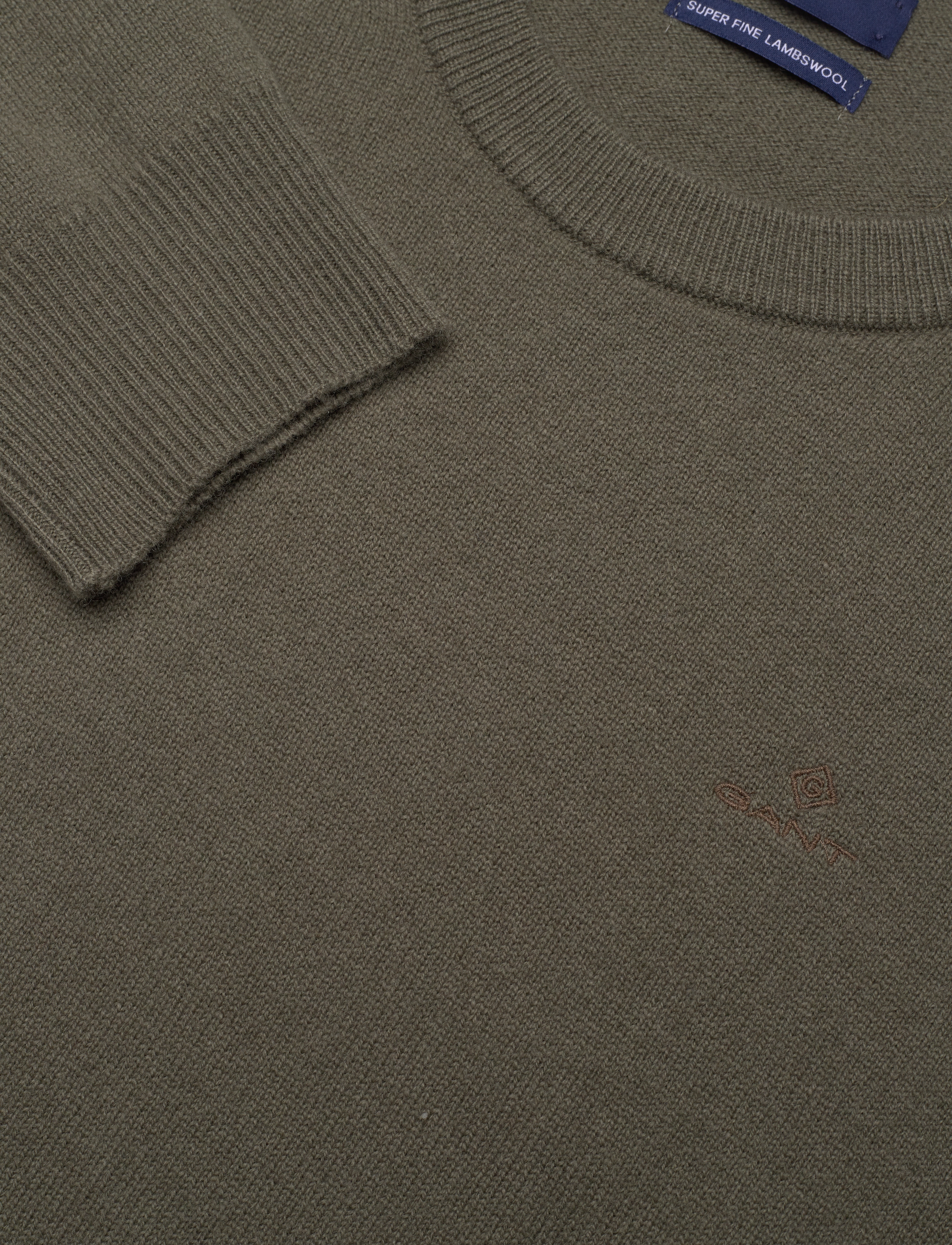 GANT - SUPERFINE LAMBSWOOL CREW - hunter green - 2