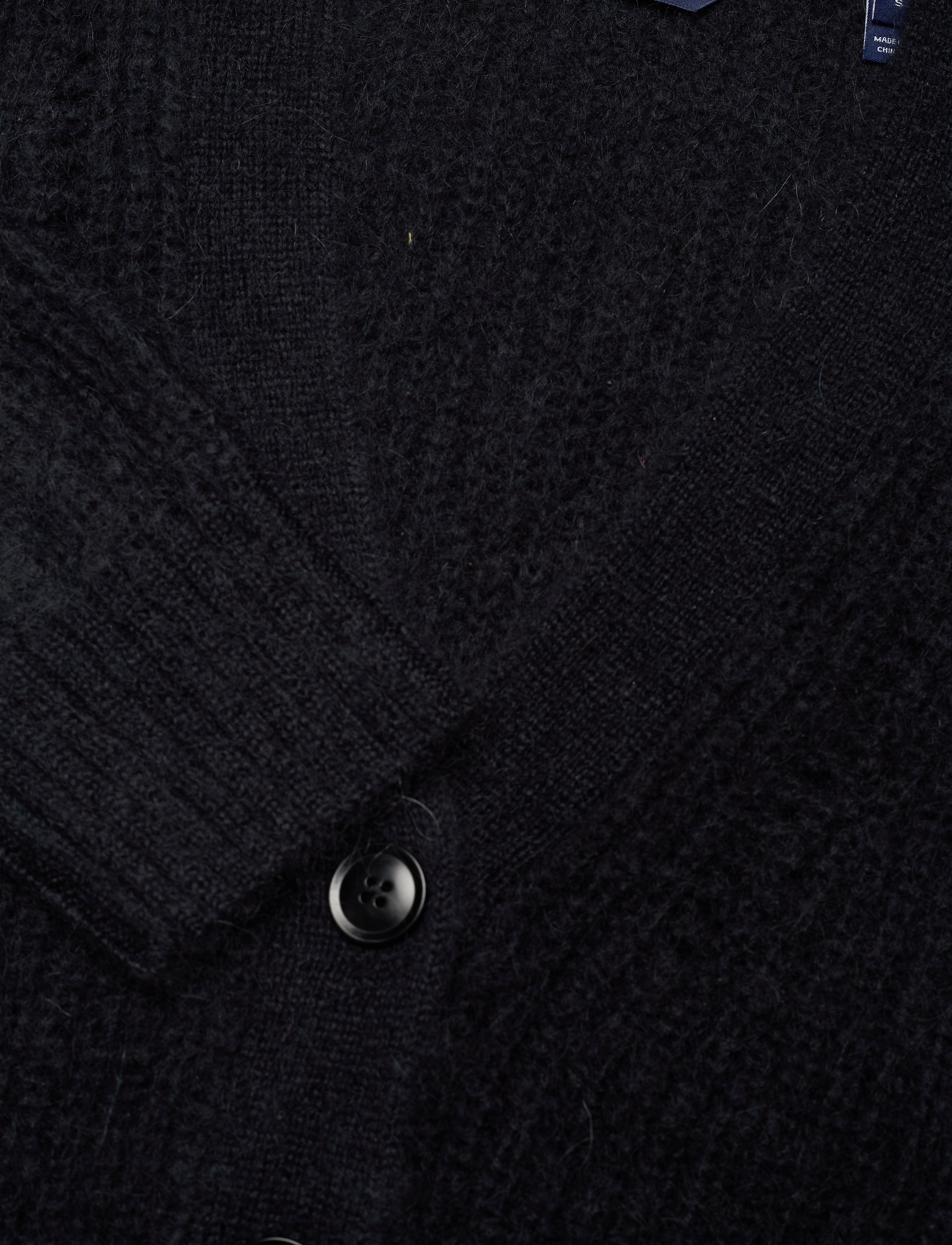 GANT - D2. MOHAIR DETAIL CARDIGAN - black - 2