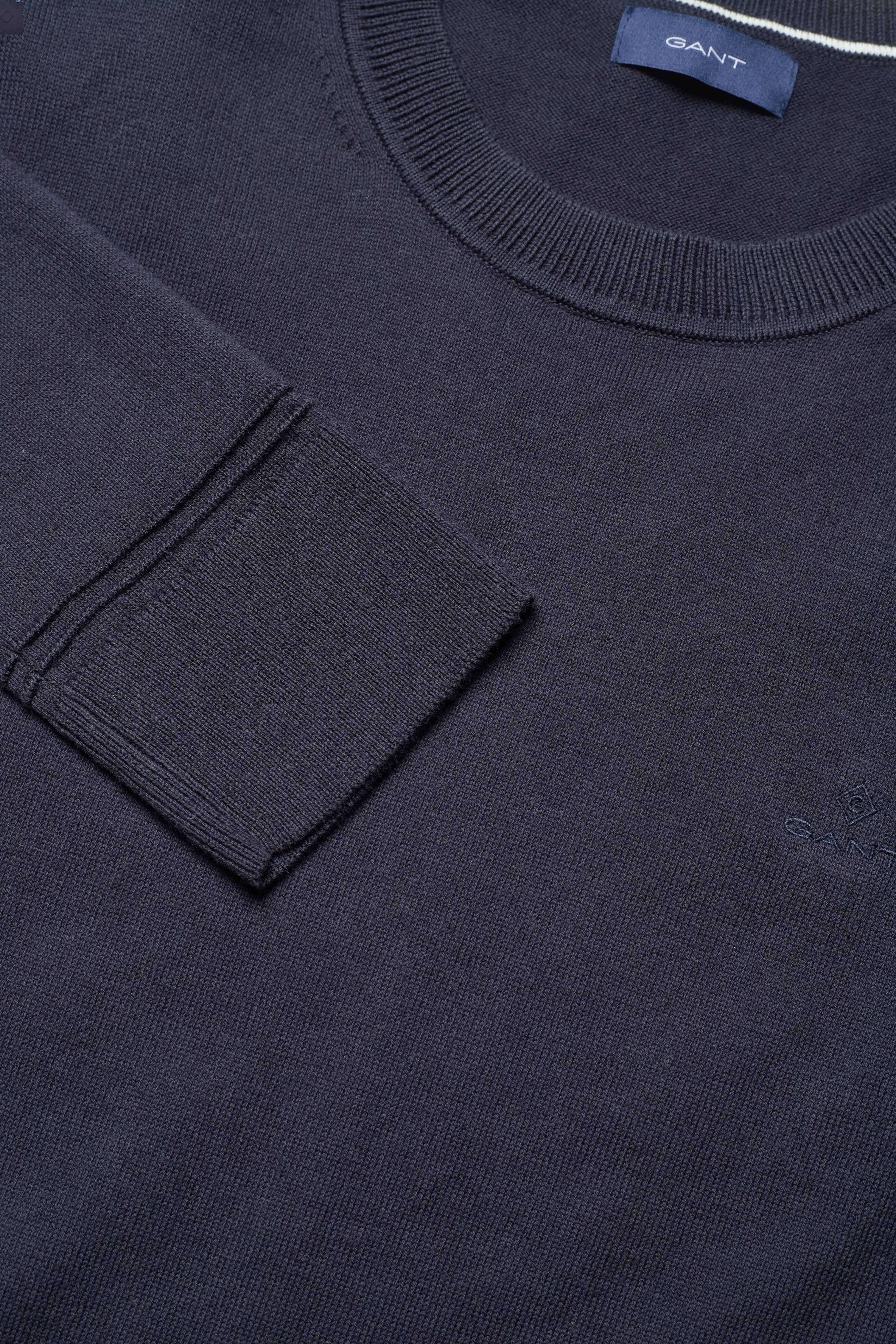 GANT - LIGHT COTTON C-NECK - evening blue - 2