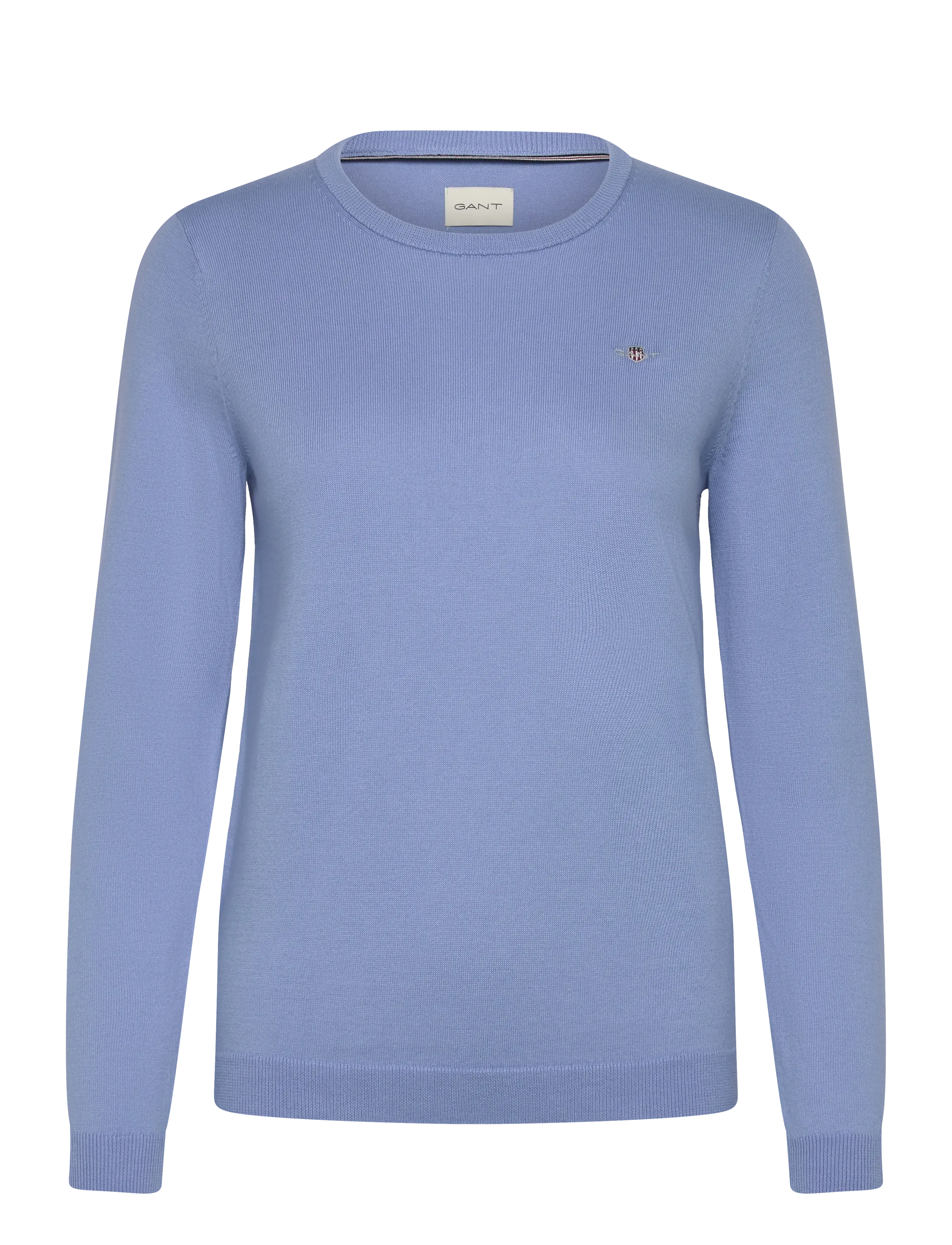 Gant COTTON C-NECK - GANT - CLEAR SKY / blue