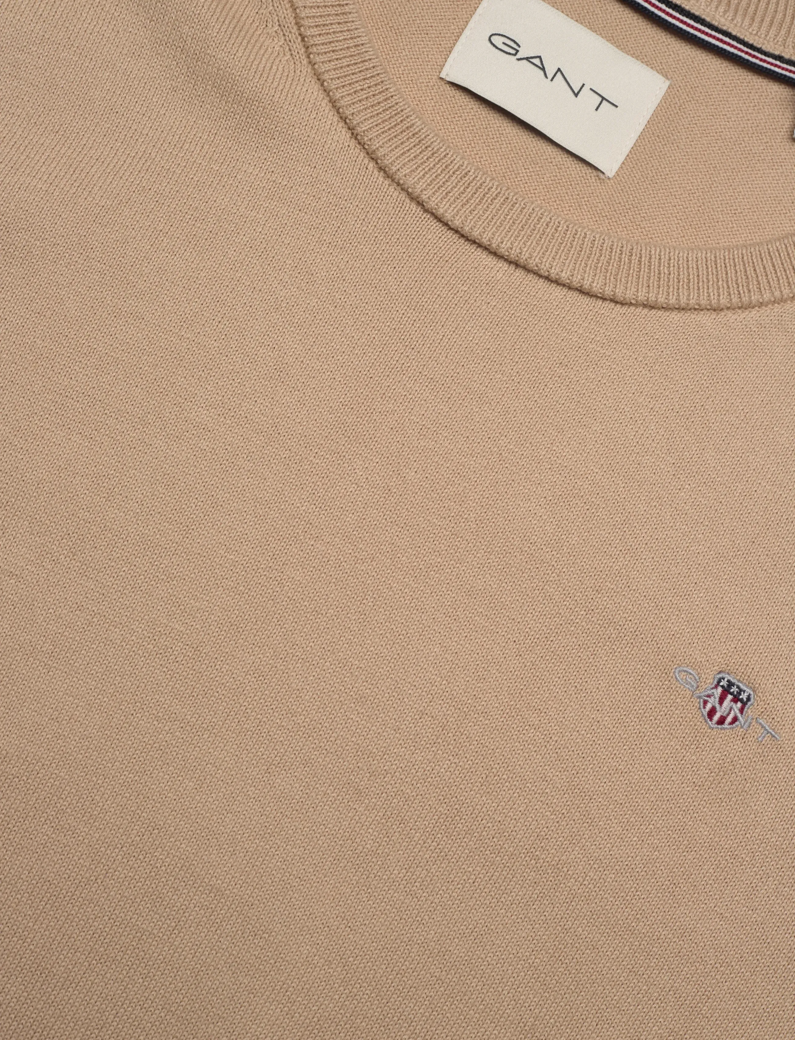 Gant - COTTON C-NECK - trøjer - dry sand - 2