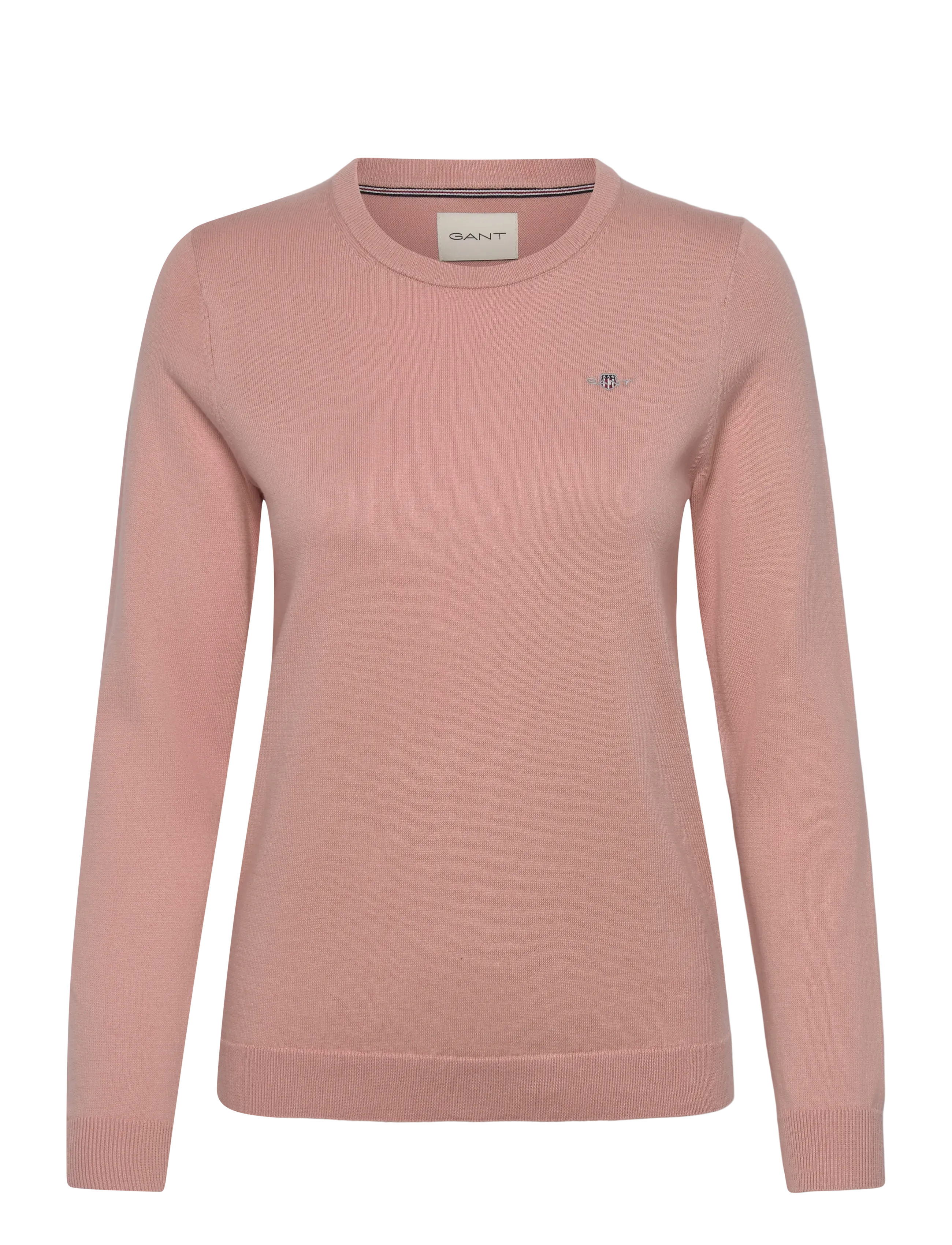 Gant COTTON C-NECK - GANT - DUSTY ROSE / pink/rose
