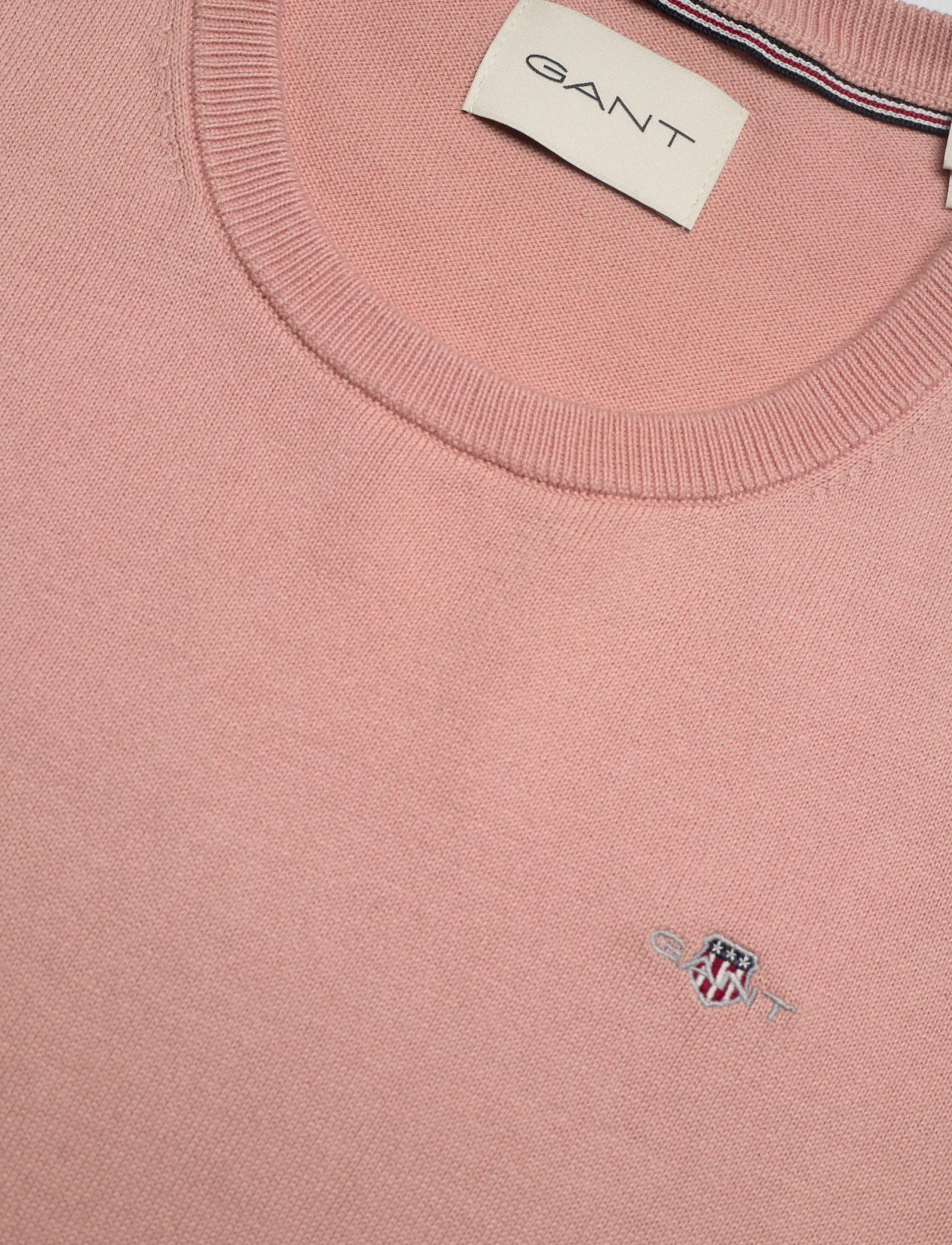 Gant - COTTON C-NECK - trøjer - dusty rose - 2