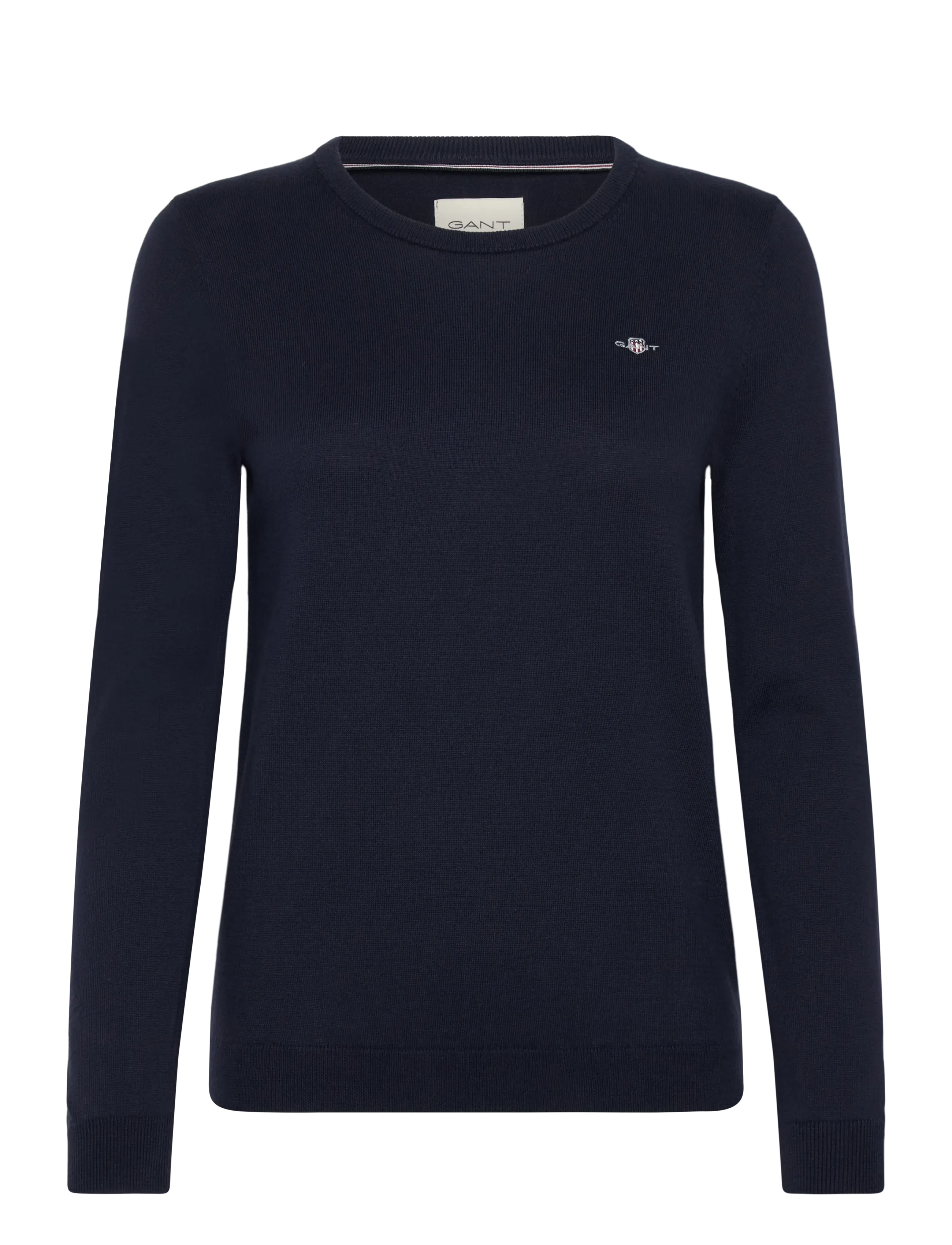 Gant COTTON C-NECK - Strickmode - MARINE / navy