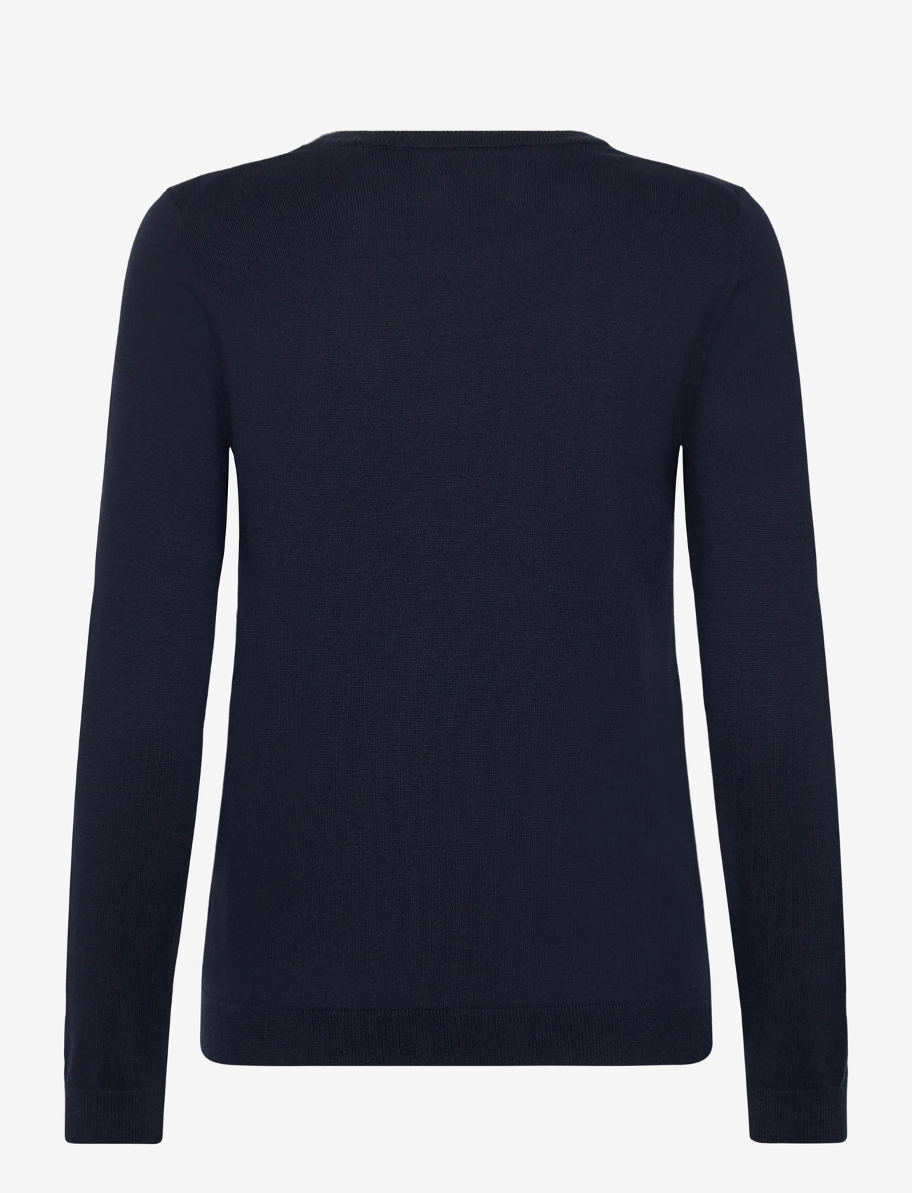 GANT - COTTON C-NECK - höstkläder - marine - 1