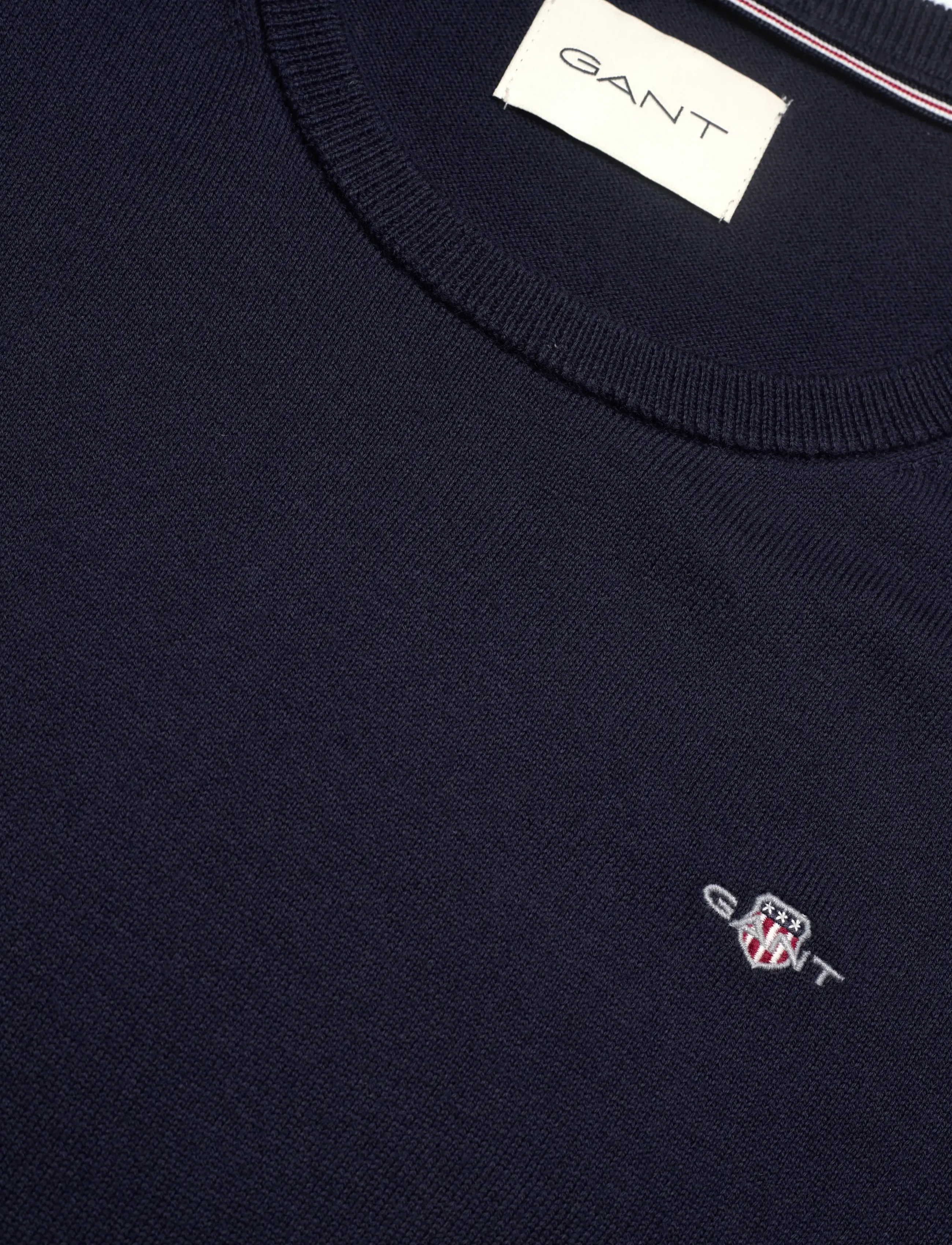 Gant - COTTON C-NECK - trøjer - marine - 2