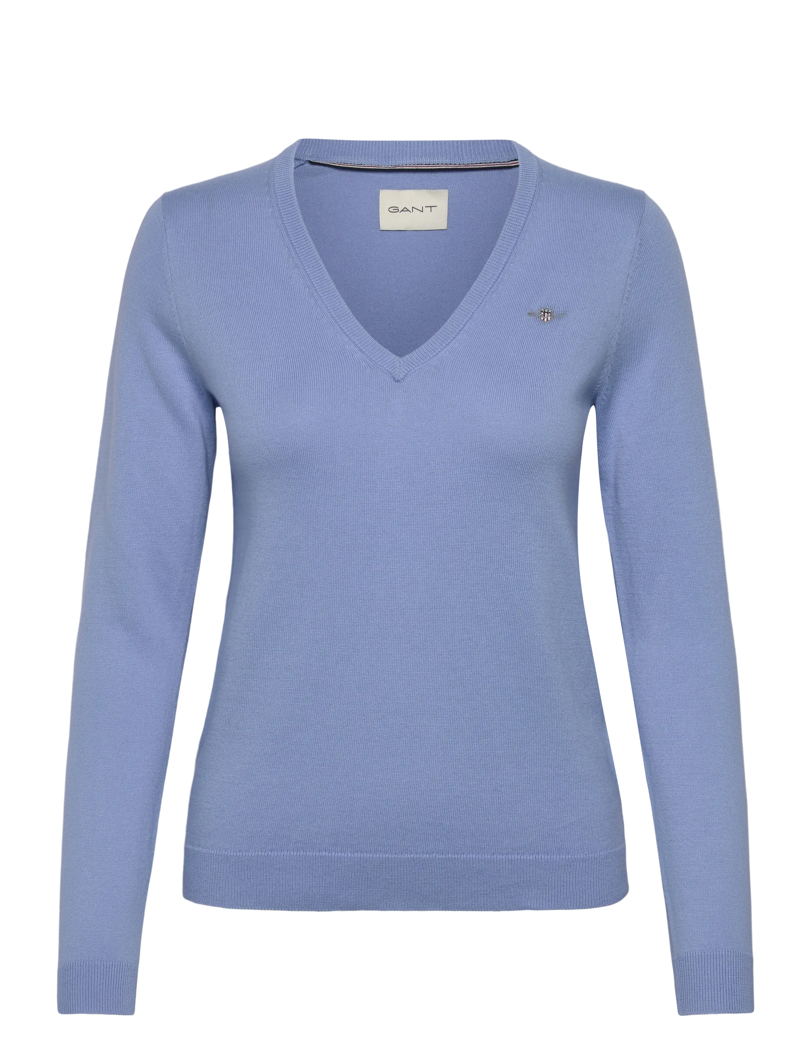 Gant COTTON V-NECK - Pullover - CLEAR SKY / blue