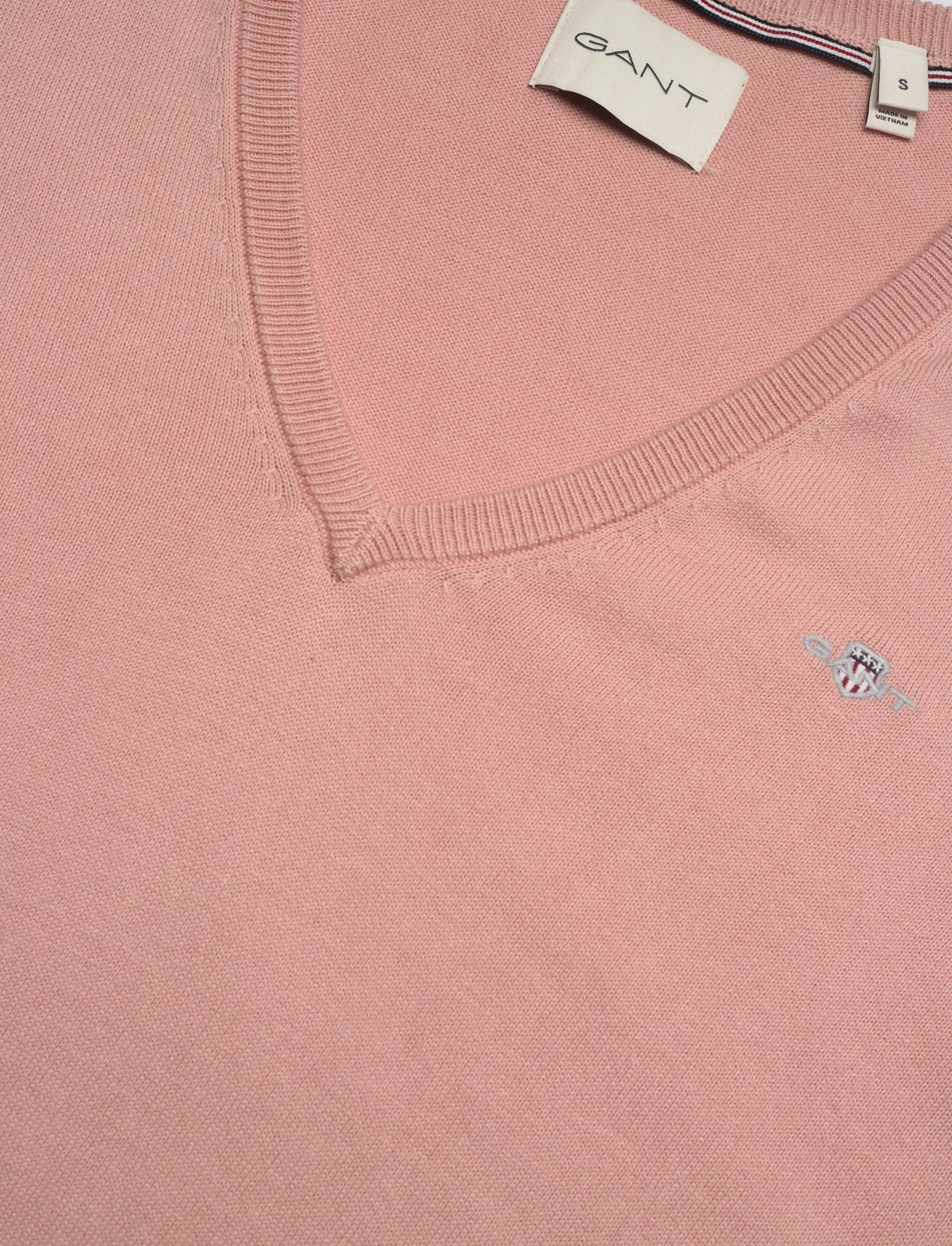 Gant - COTTON V-NECK - pullover - dusty rose - 2