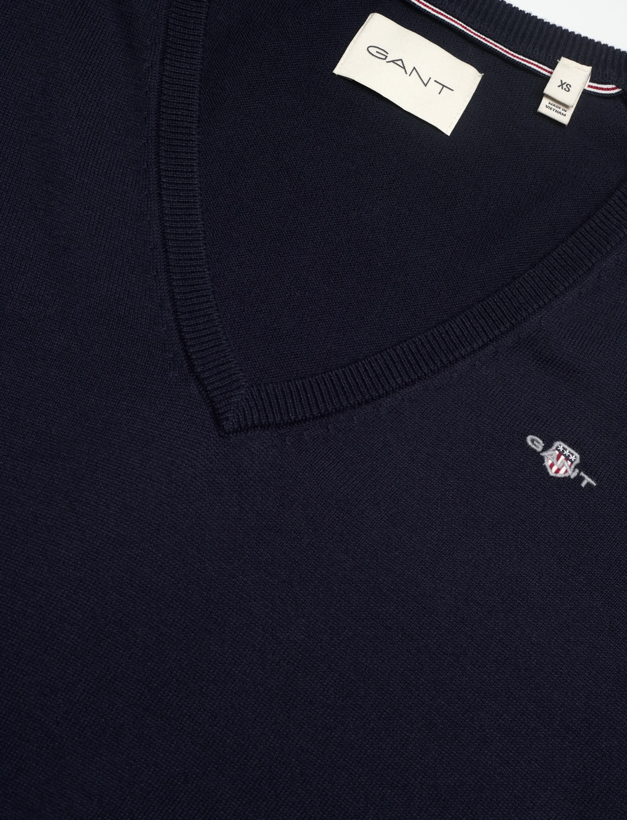 Gant - COTTON V-NECK - pullover - marine - 2