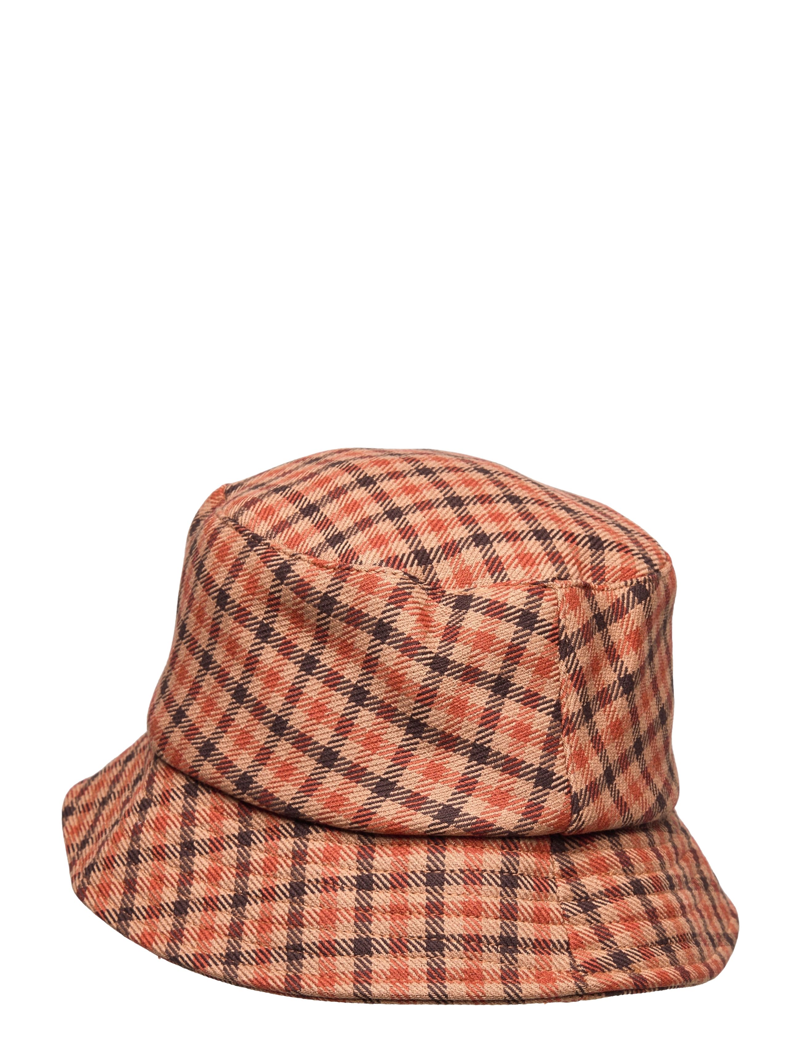 GANT - D1. CHECK BUCKET HAT - golden orange - 1