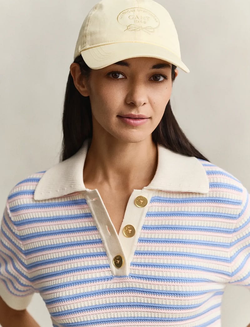 Gant - GRAPHIC COTTON TWILL CAP - kappen - vanilla yellow - 0