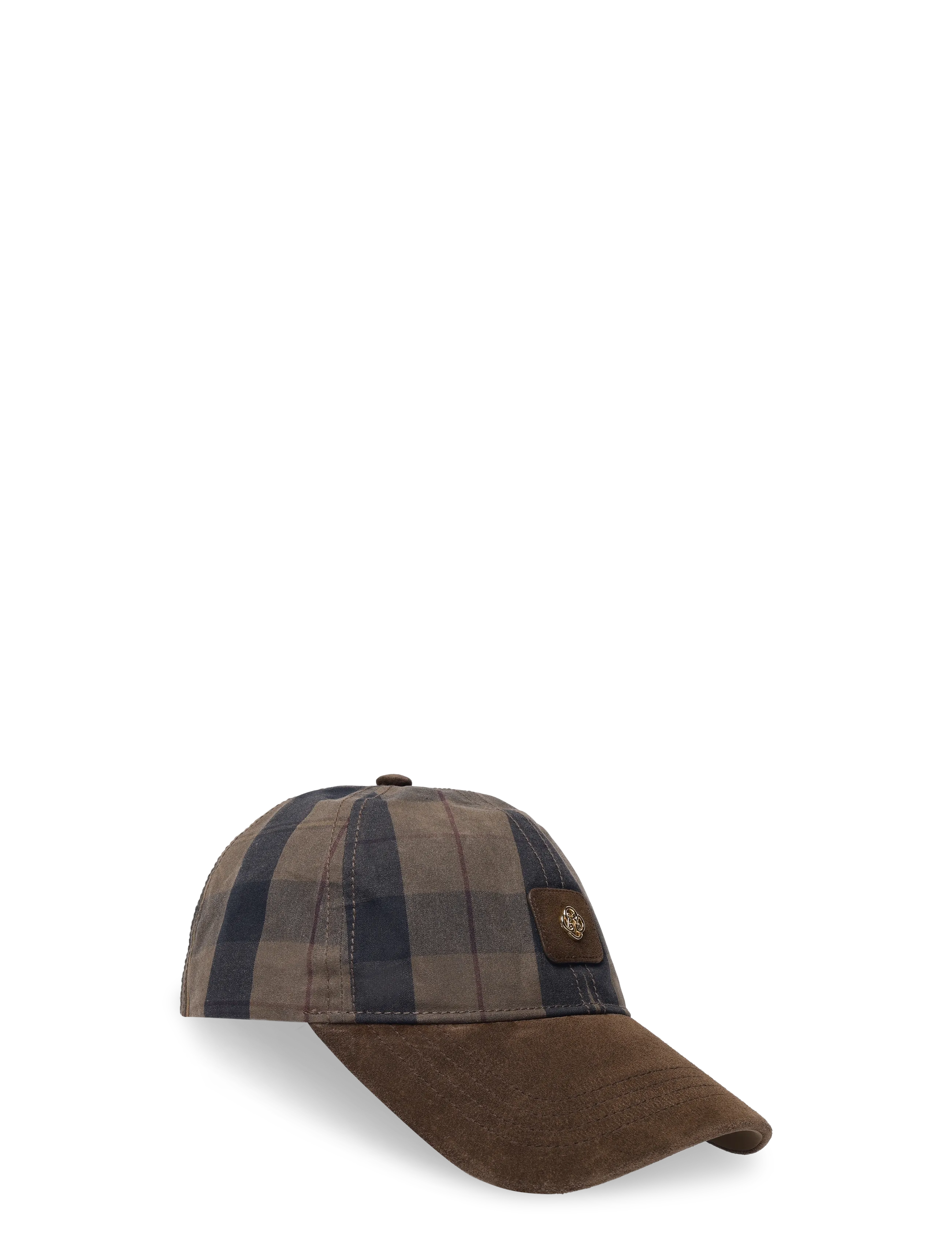 Gant Checked Waxed Cap, One Size, Headwear, Braun - Caps, Frauen