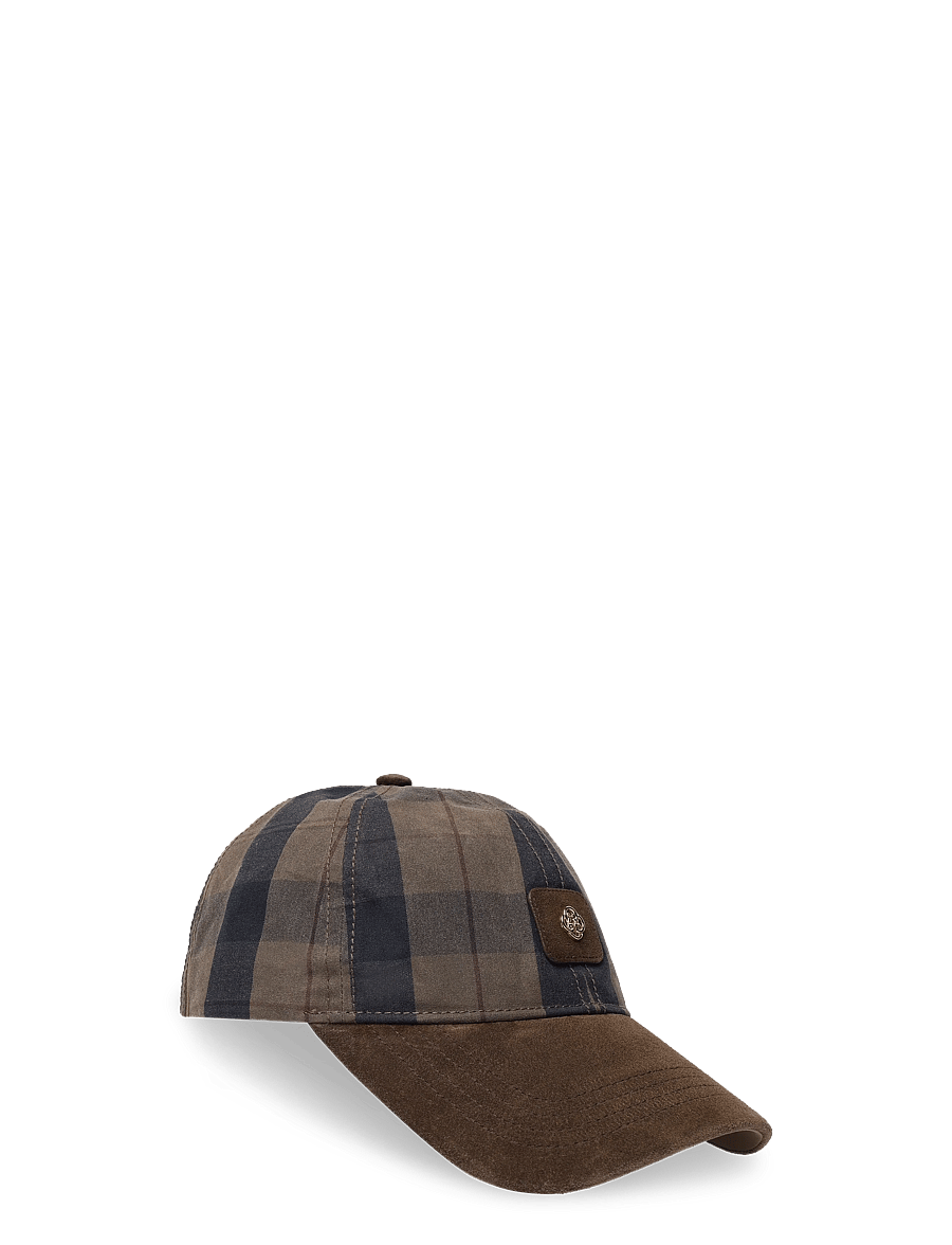 Gant - CHECKED WAXED CAP - kappen - faded taupe - 0