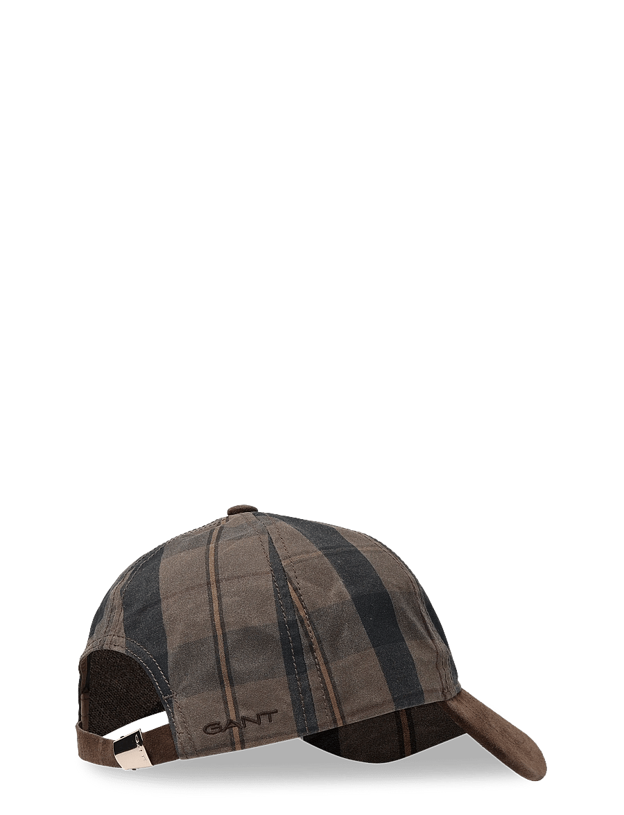 Gant - CHECKED WAXED CAP - kappen - faded taupe - 1