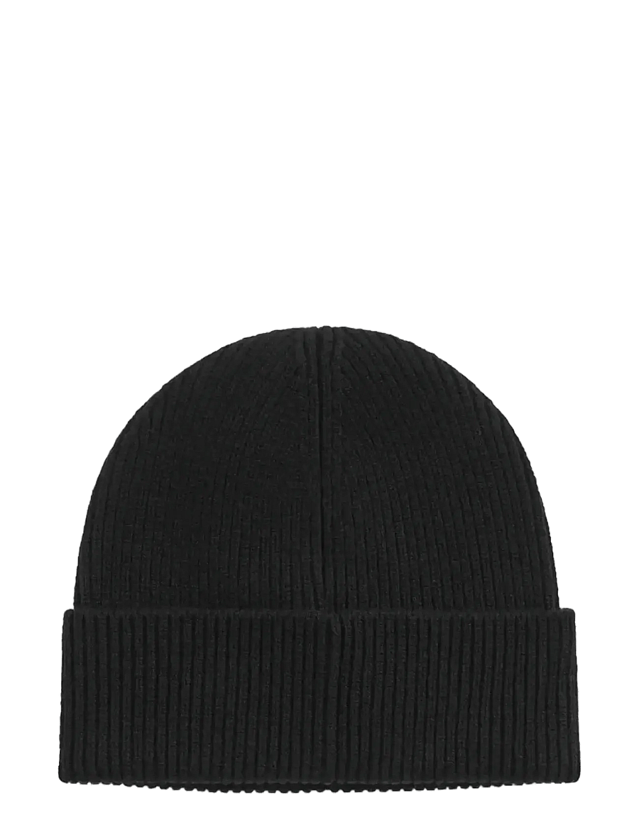 Gant - WOOL RIBBED BEANIE - beanies - black - 0