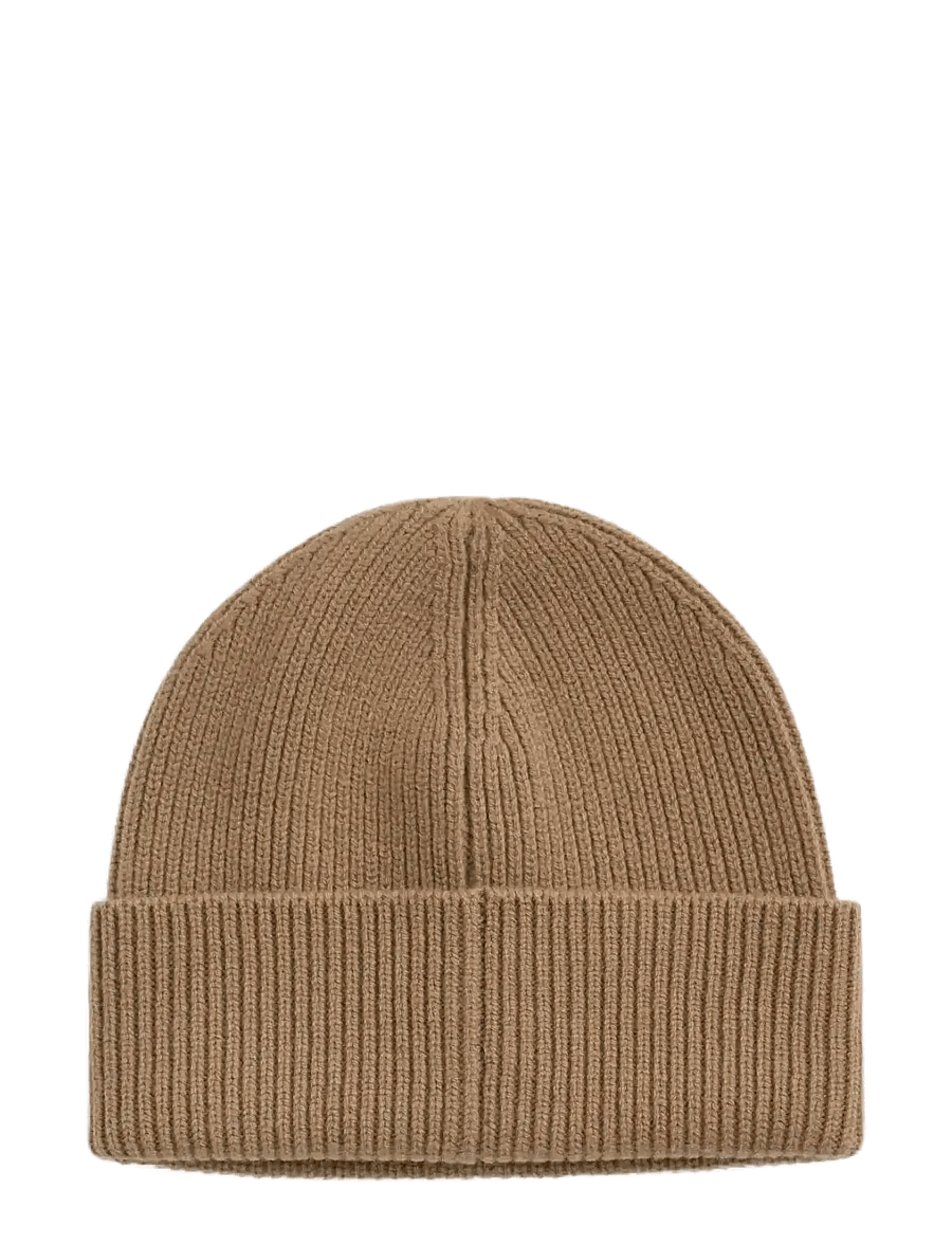 Gant - WOOL RIBBED BEANIE - mützen - warm khaki - 0