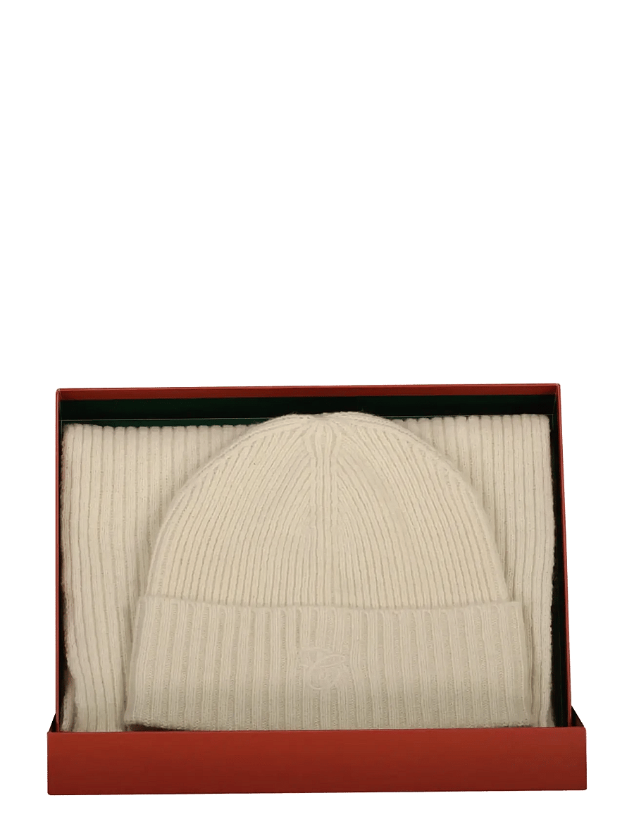 Gant - EMB GANT G GIFT SET - halstørklæder - cream - 0