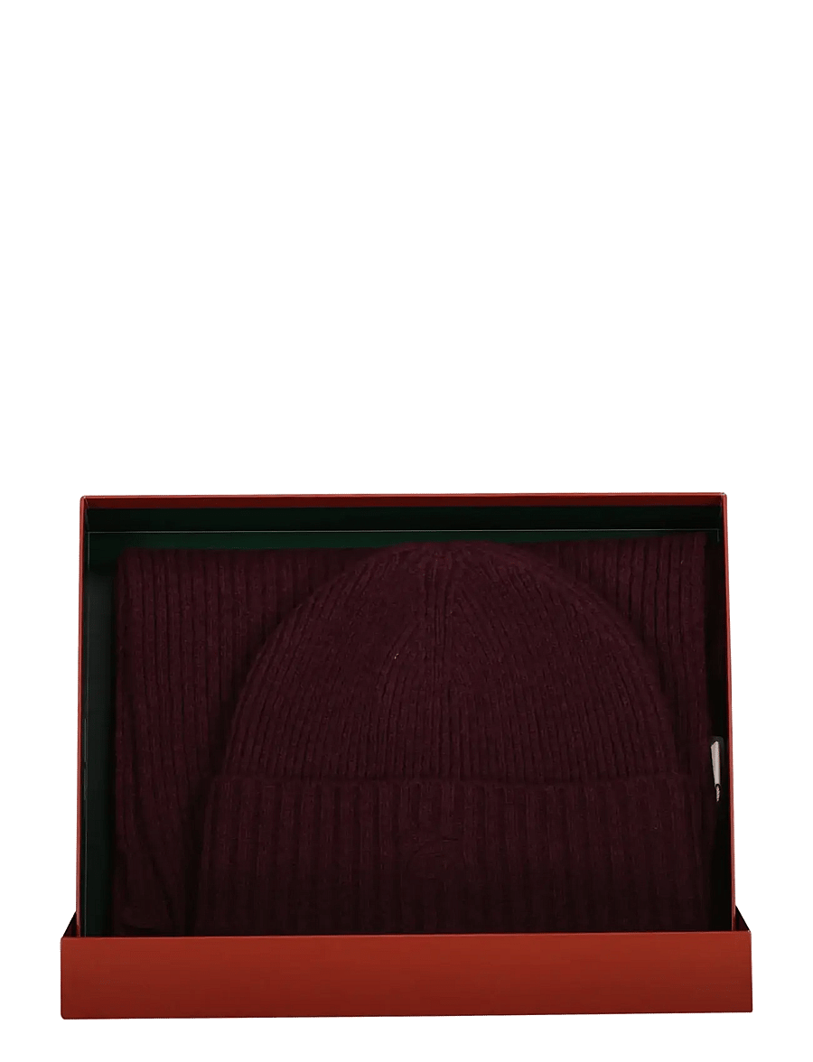 Gant - EMB GANT G GIFT SET - talvesallid - darkened wine - 1