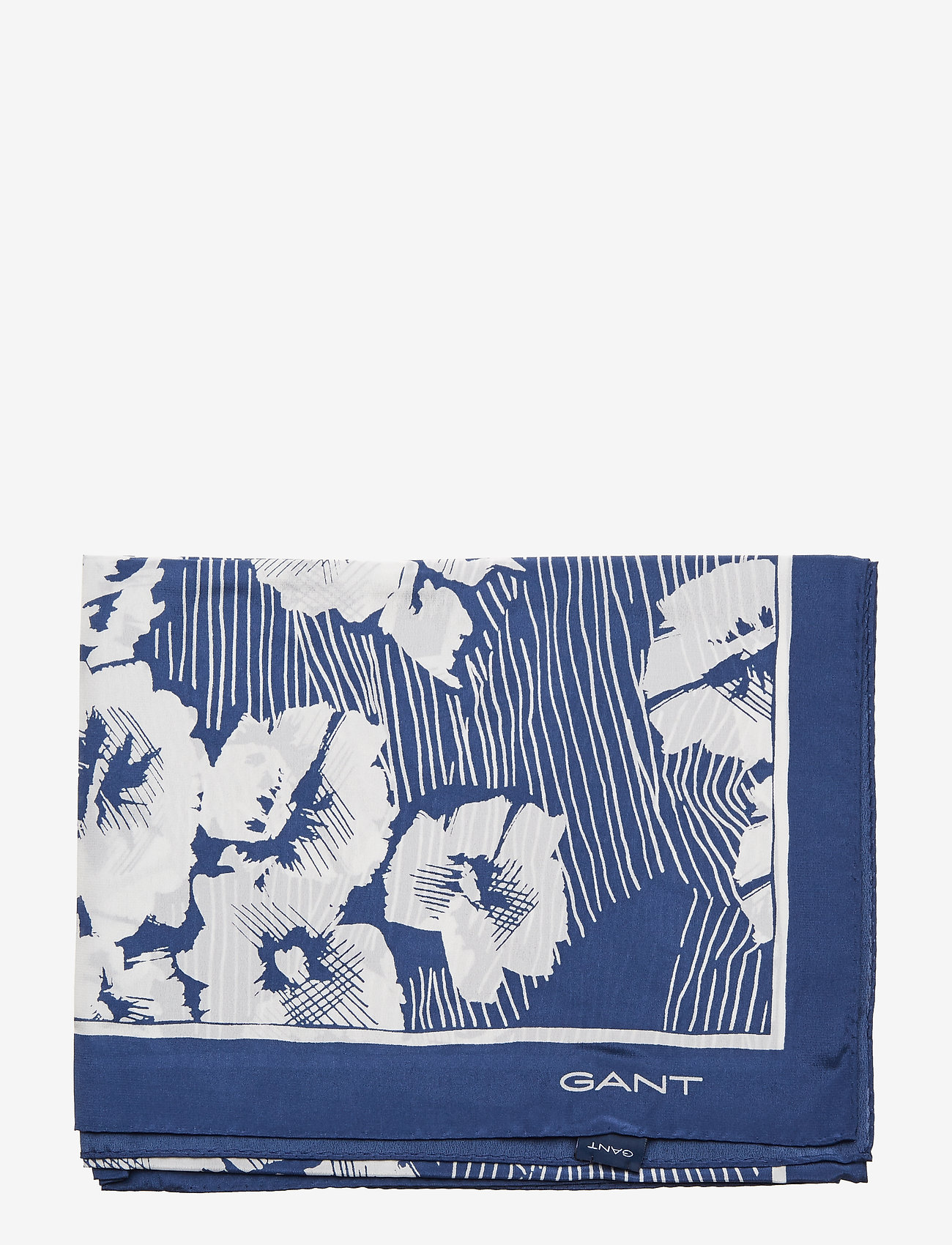 GANT - D1. FALL BLUES PRINT SILK SCARF - vintage blue - 2