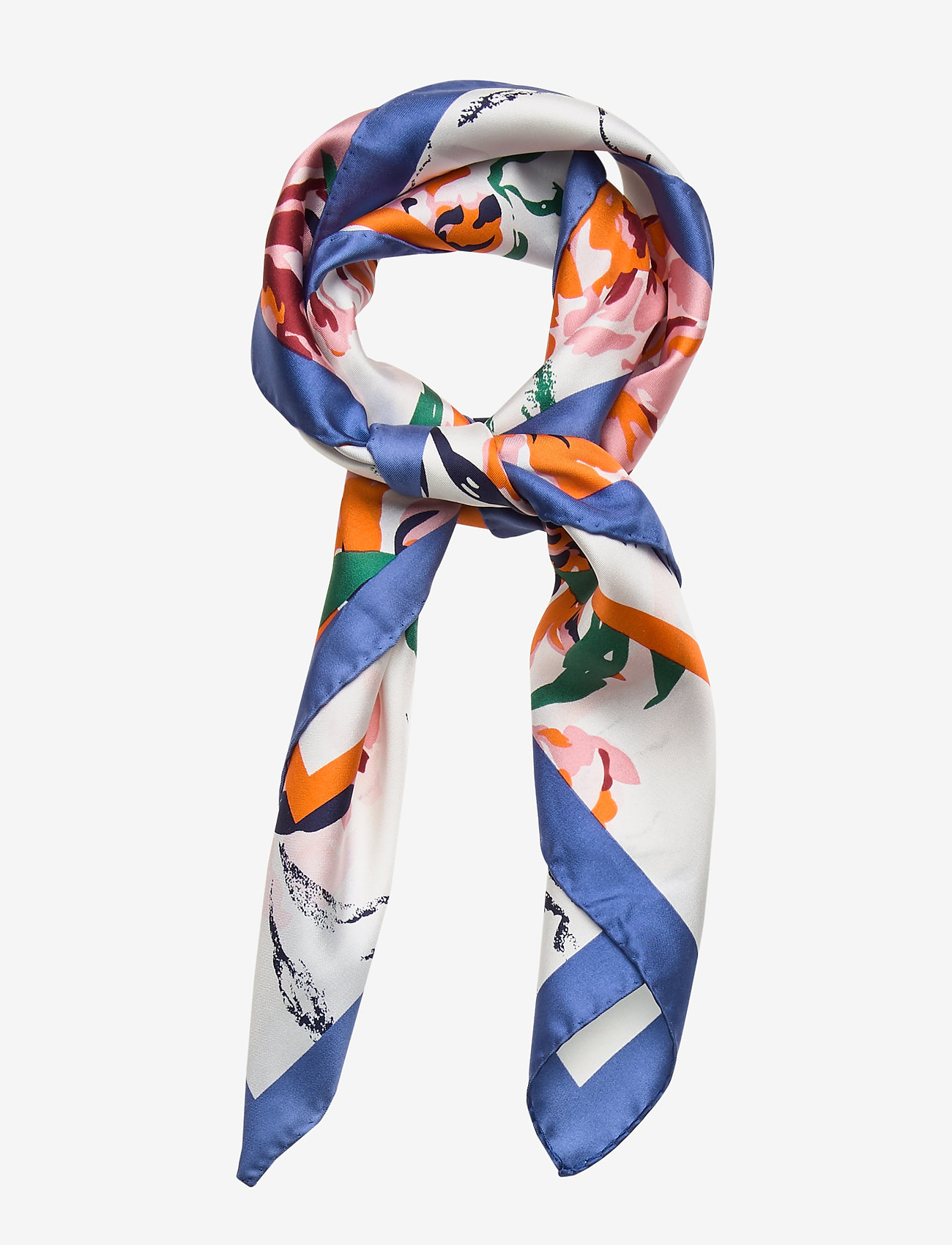 GANT - D1. PEONIES SILK SCARF - bright cobalt - 0