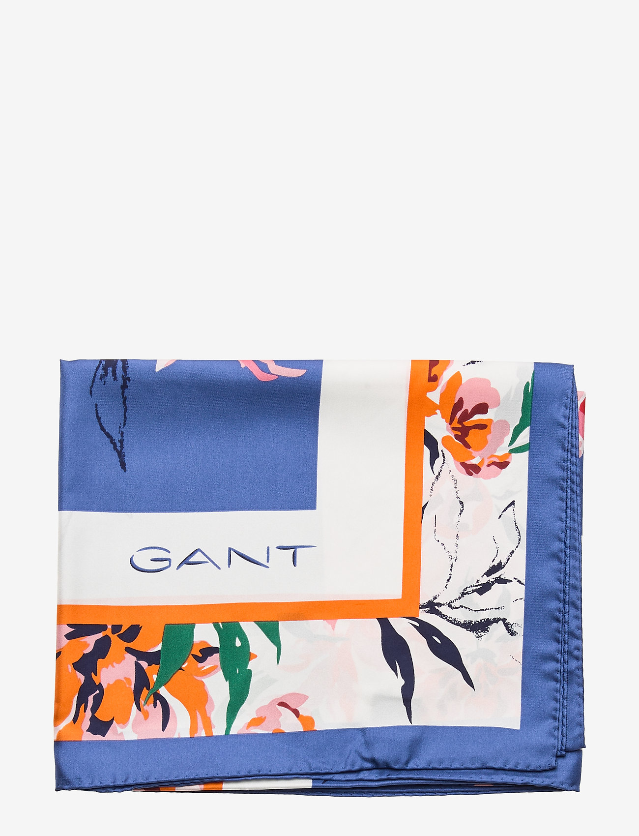 GANT - D1. PEONIES SILK SCARF - bright cobalt - 2
