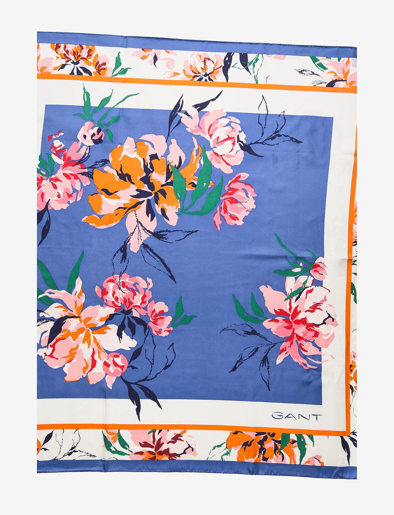 GANT - D1. PEONIES SILK SCARF - bright cobalt - 3