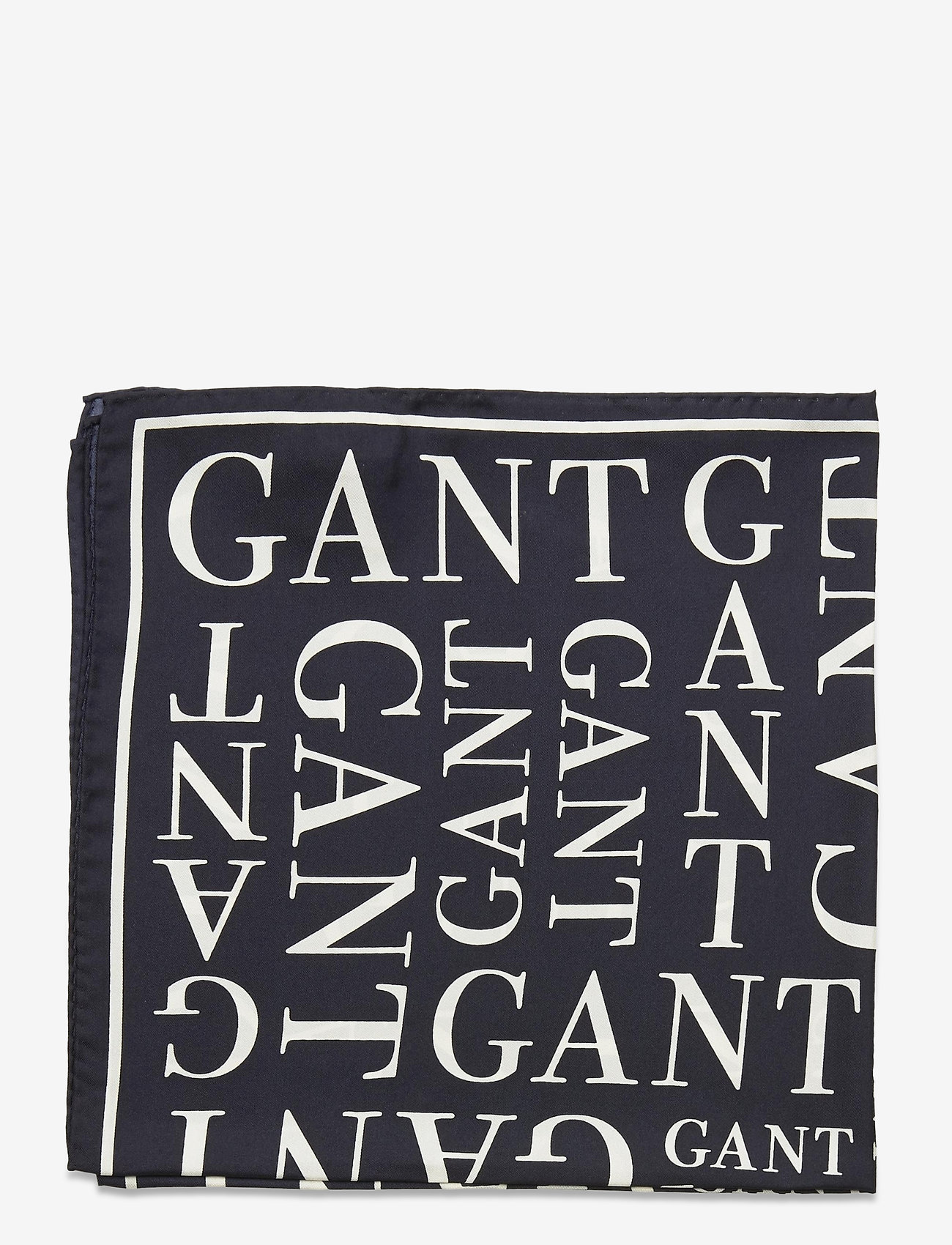 GANT - D1. TYPOGRAPHY SILK SCARF - evening blue - 1