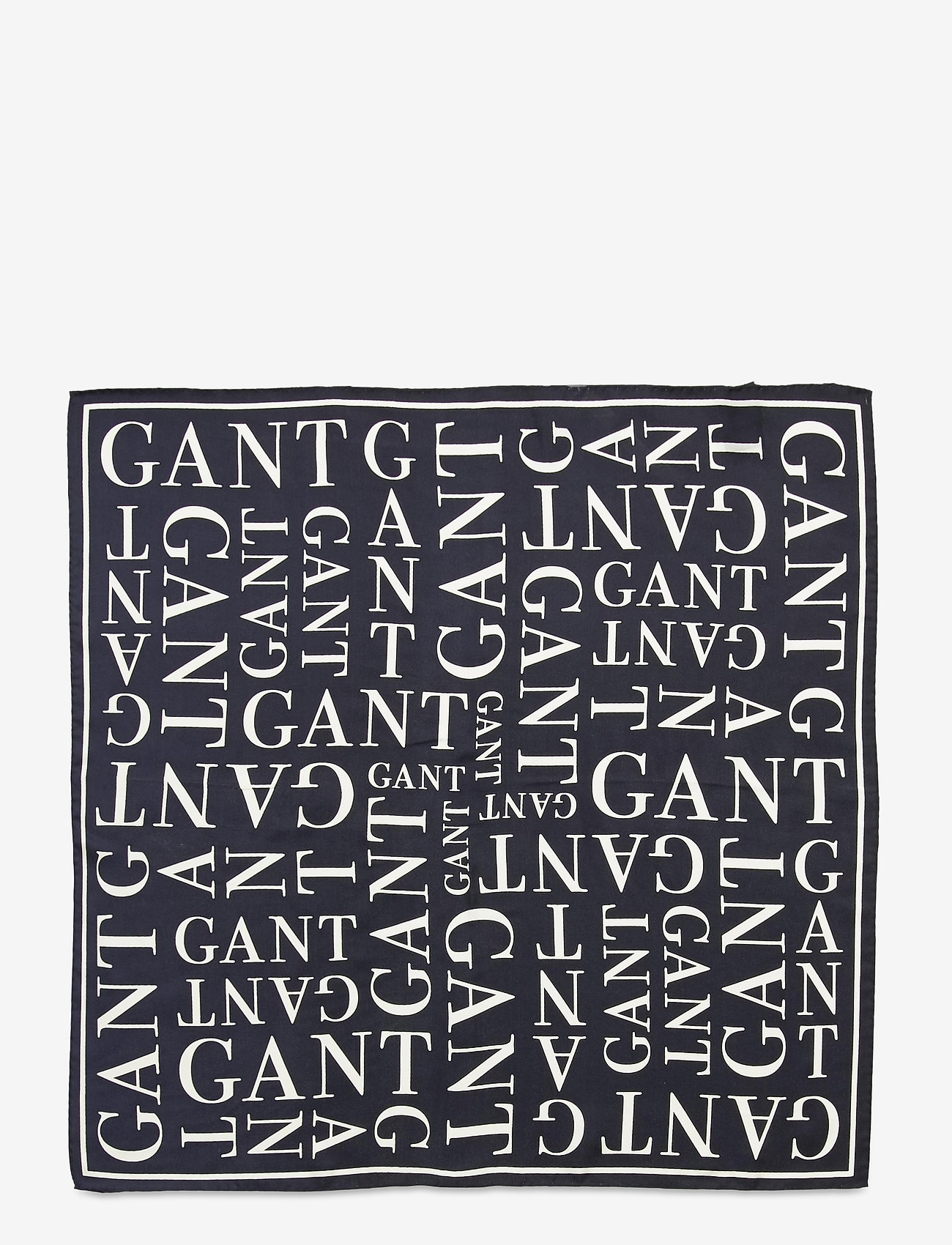 GANT - D1. TYPOGRAPHY SILK SCARF - evening blue - 2
