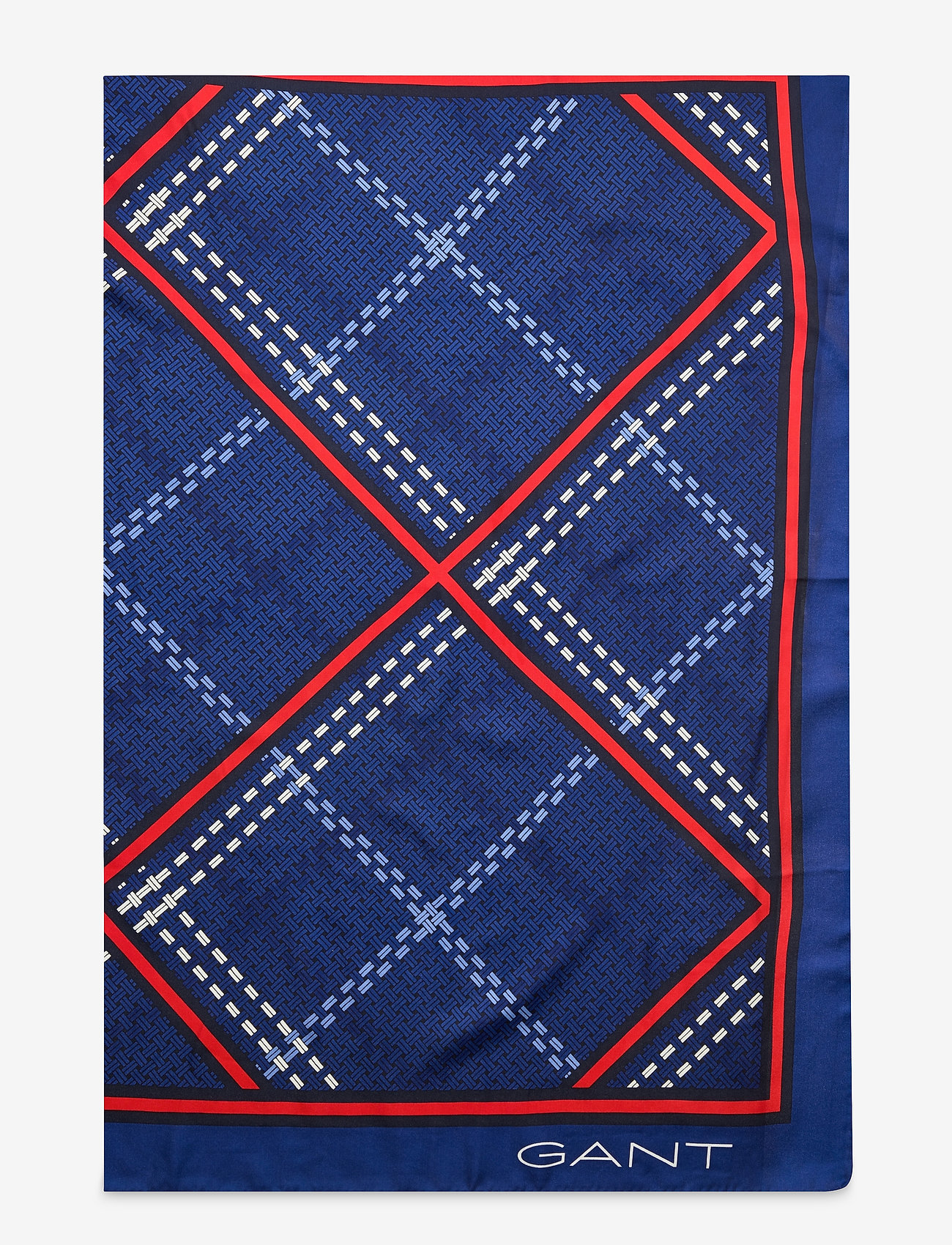GANT - D1. SIGNATURE WEAVE SILK SCARF - crisp blue - 2